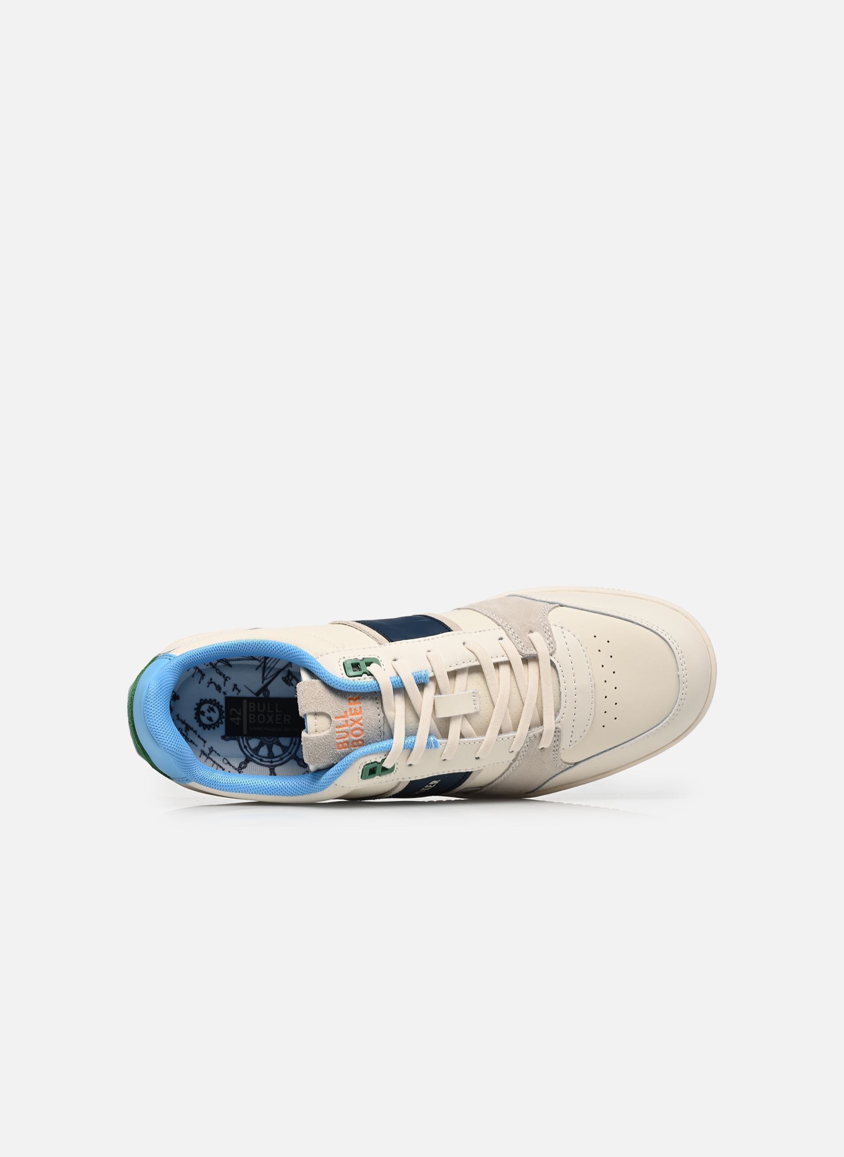 Lage sneakers JAUR heren wit Bullboxer Lage sneakers JAUR heren wit Off white