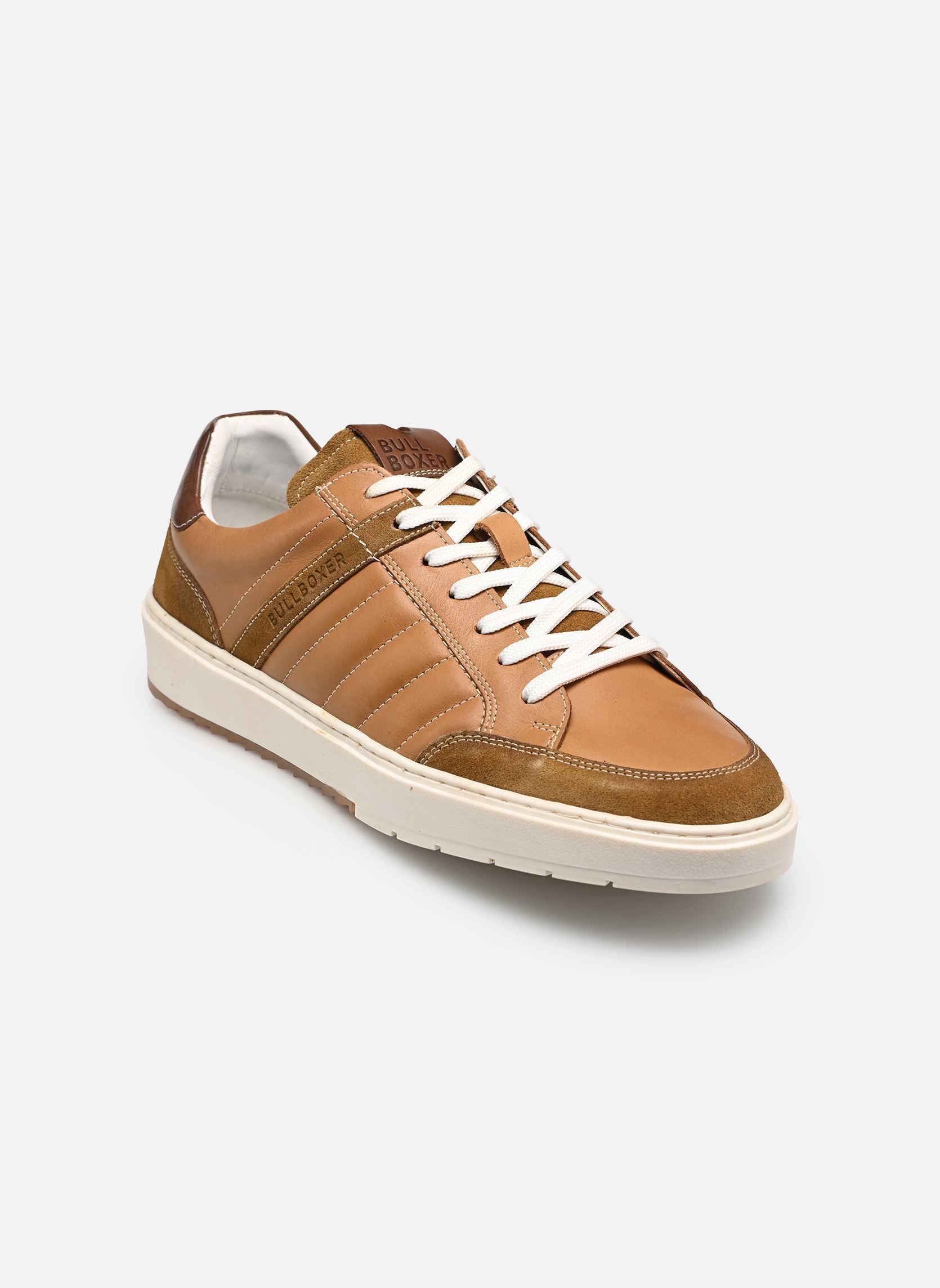 Niedrige Sneaker JAVOU herren braun Bullboxer Niedrige Sneaker JAVOU herren braun Cognac