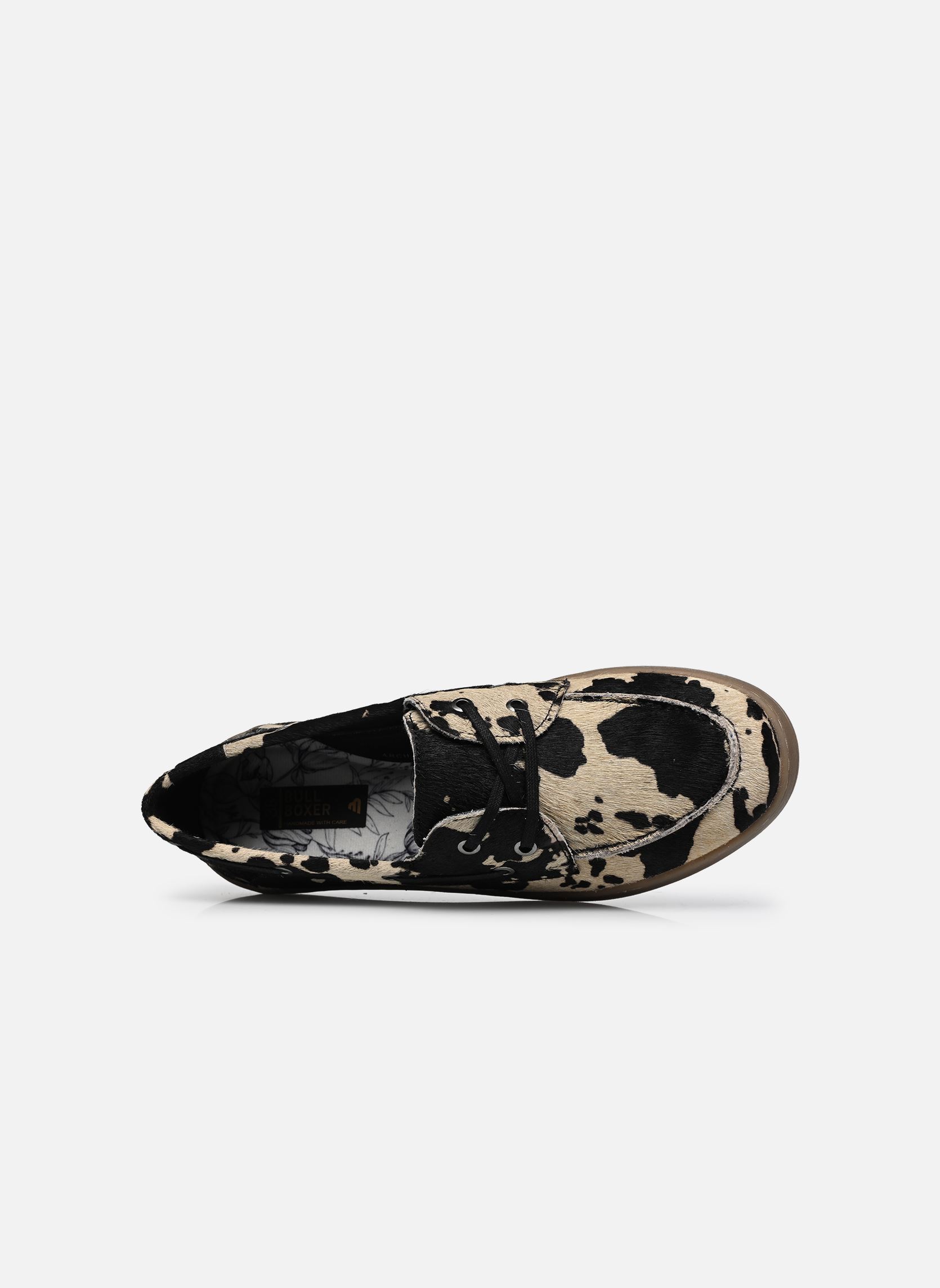 Chaussures bateaux PRINT femme noir Bullboxer Chaussures bateaux PRINT femme noir Cow