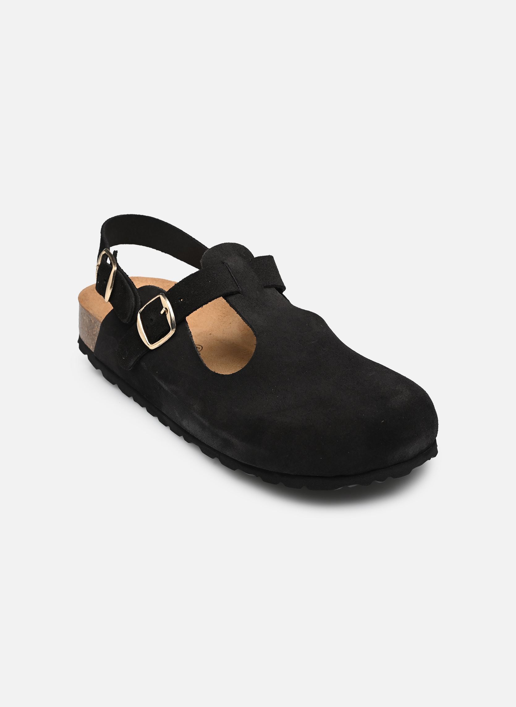 Flache Sandalen GISELE damen schwarz Nazarée Footcare Flache Sandalen GISELE damen schwarz Noir
