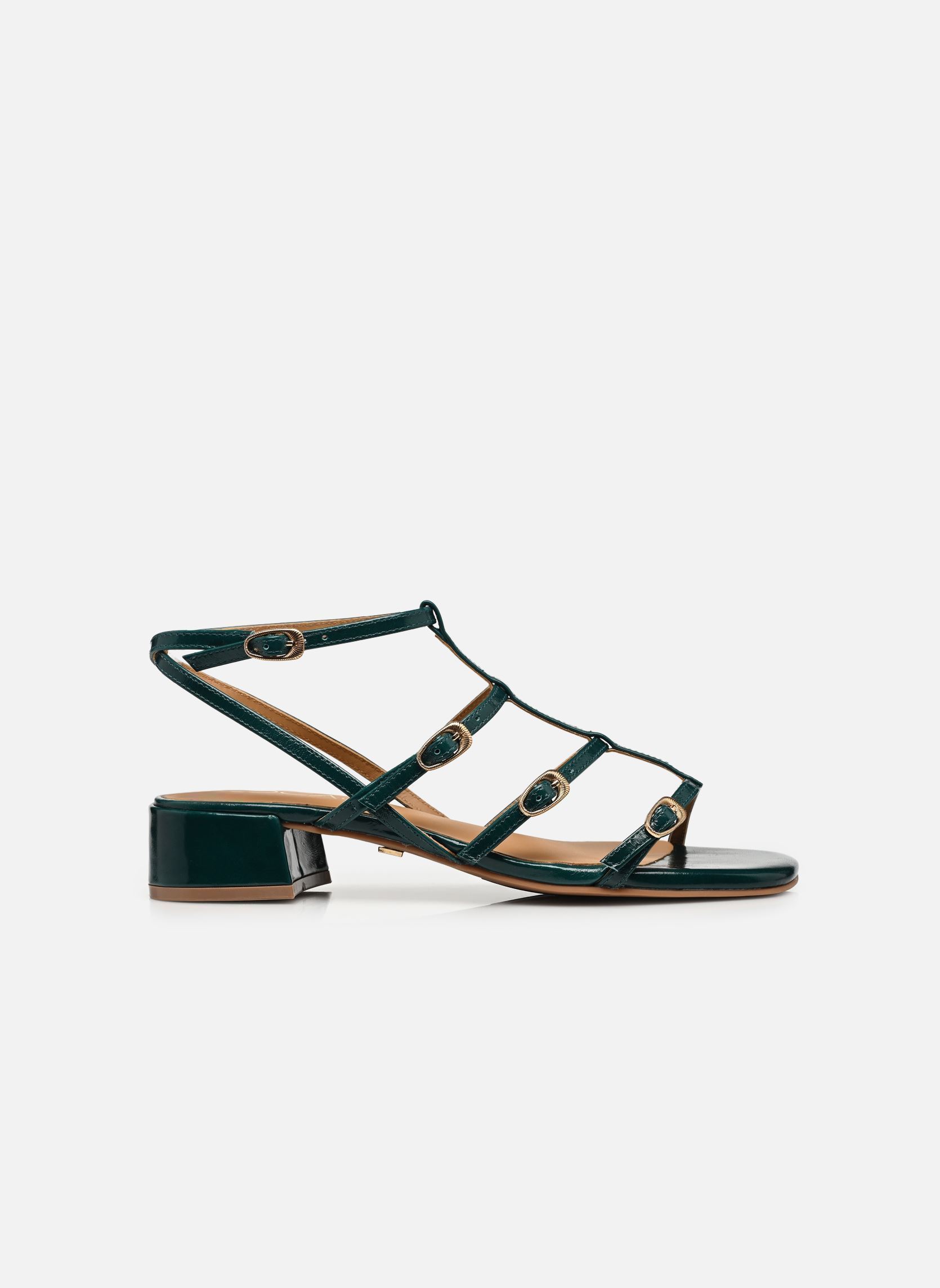 Flache Sandalen NOEMIE damen grün Bocage Flache Sandalen NOEMIE damen grün Bleu