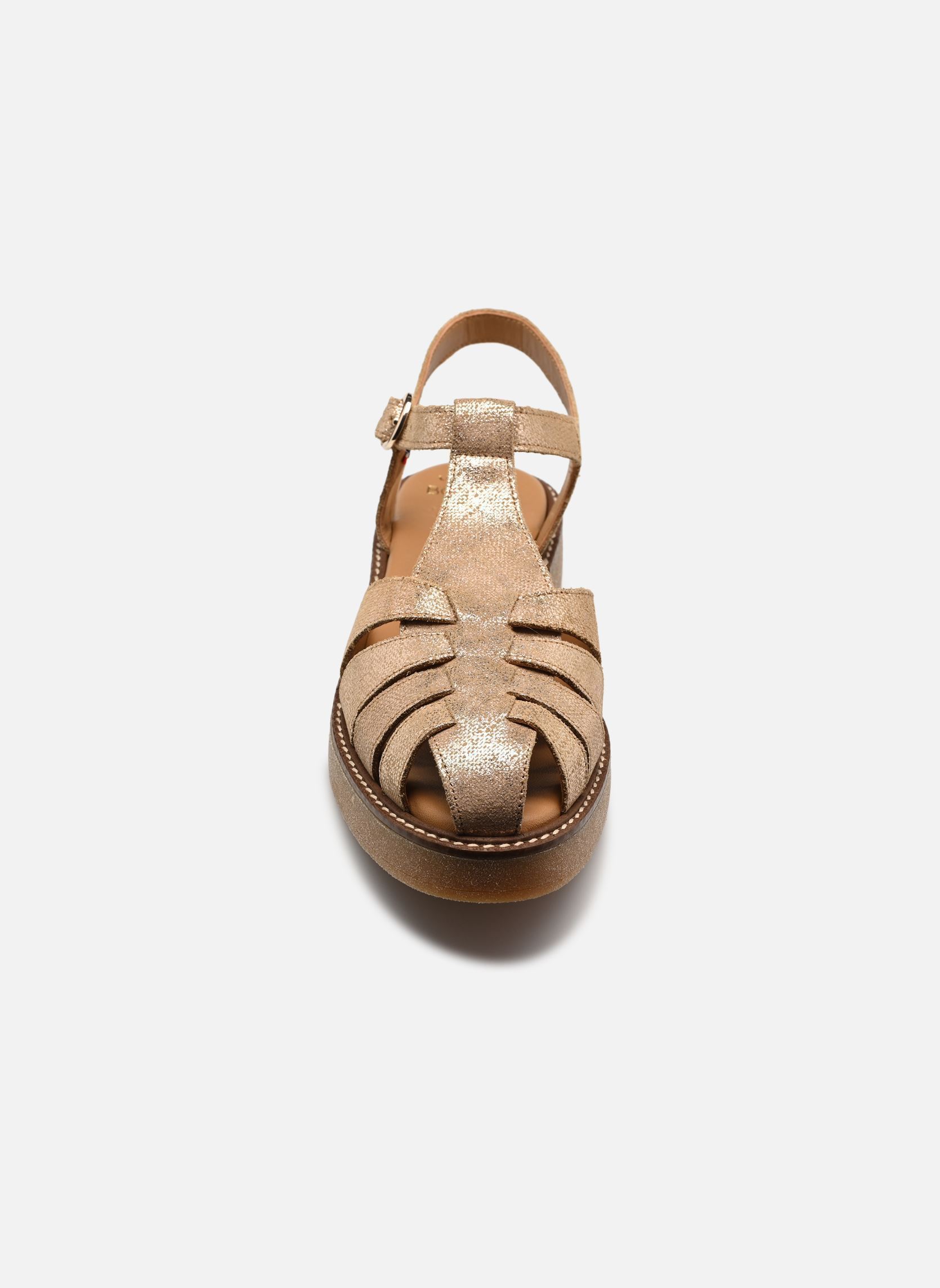 Flache Sandalen FANNY S damen gold und bronze Bocage Flache Sandalen FANNY S damen gold und bronze Dore
