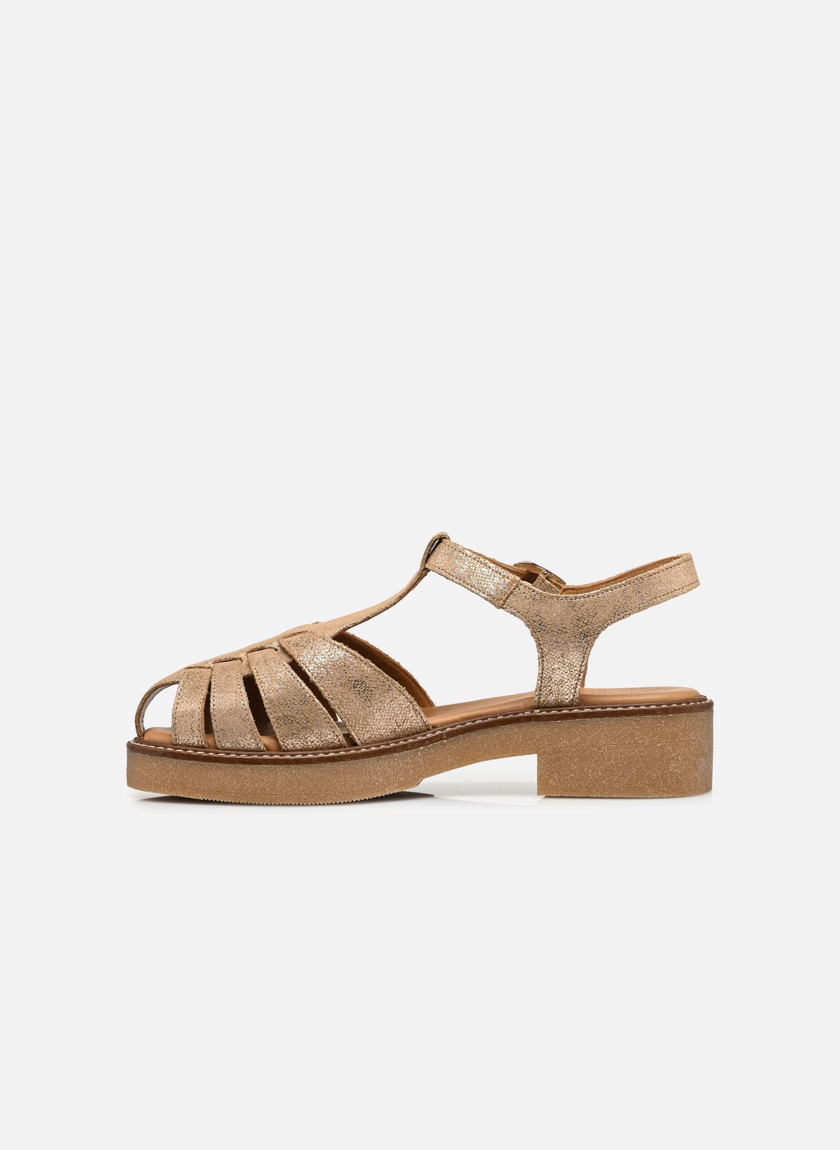 Flache Sandalen FANNY S damen gold und bronze Bocage Flache Sandalen FANNY S damen gold und bronze Dore