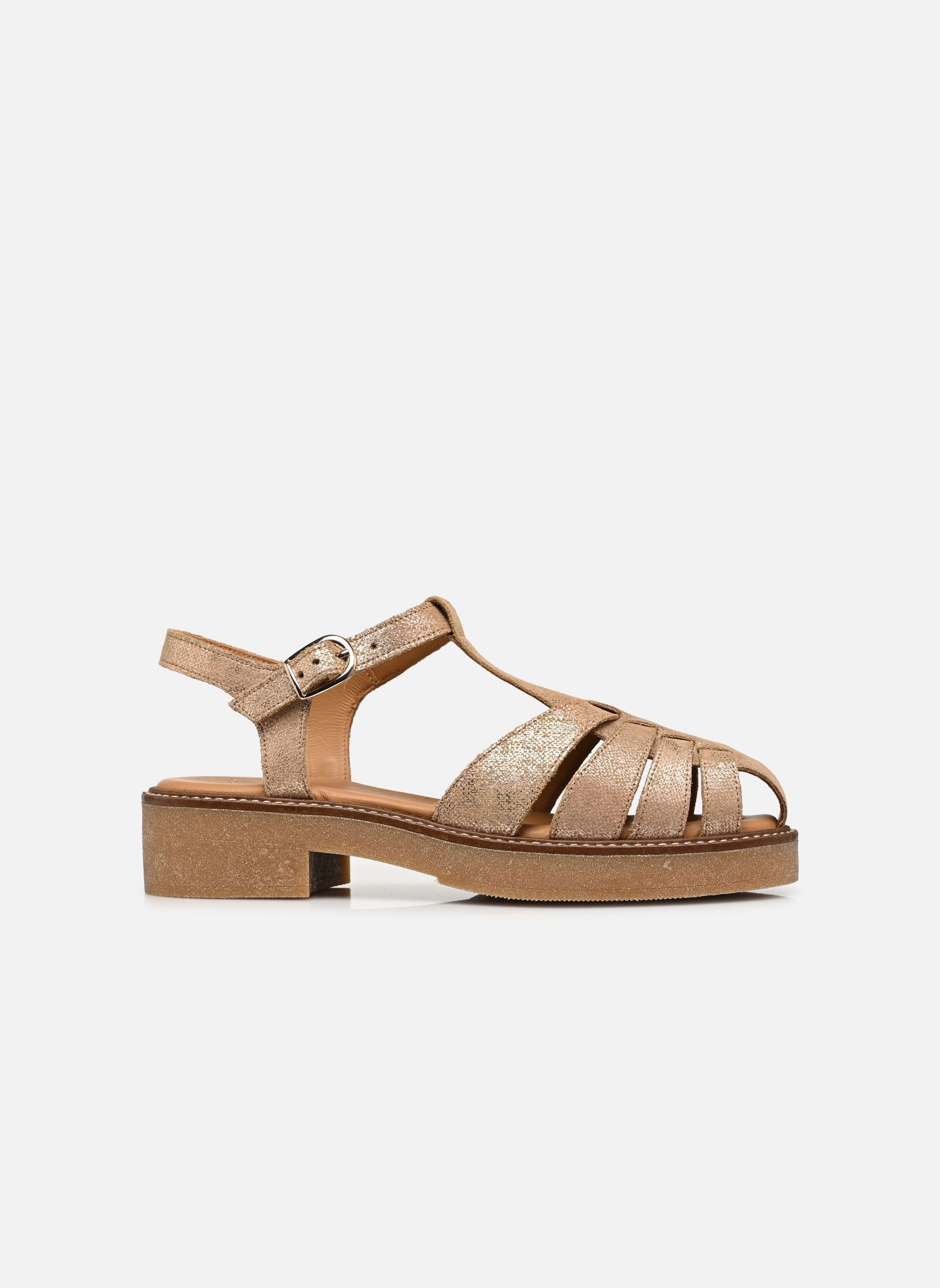 Flache Sandalen FANNY S damen gold und bronze Bocage Flache Sandalen FANNY S damen gold und bronze Dore