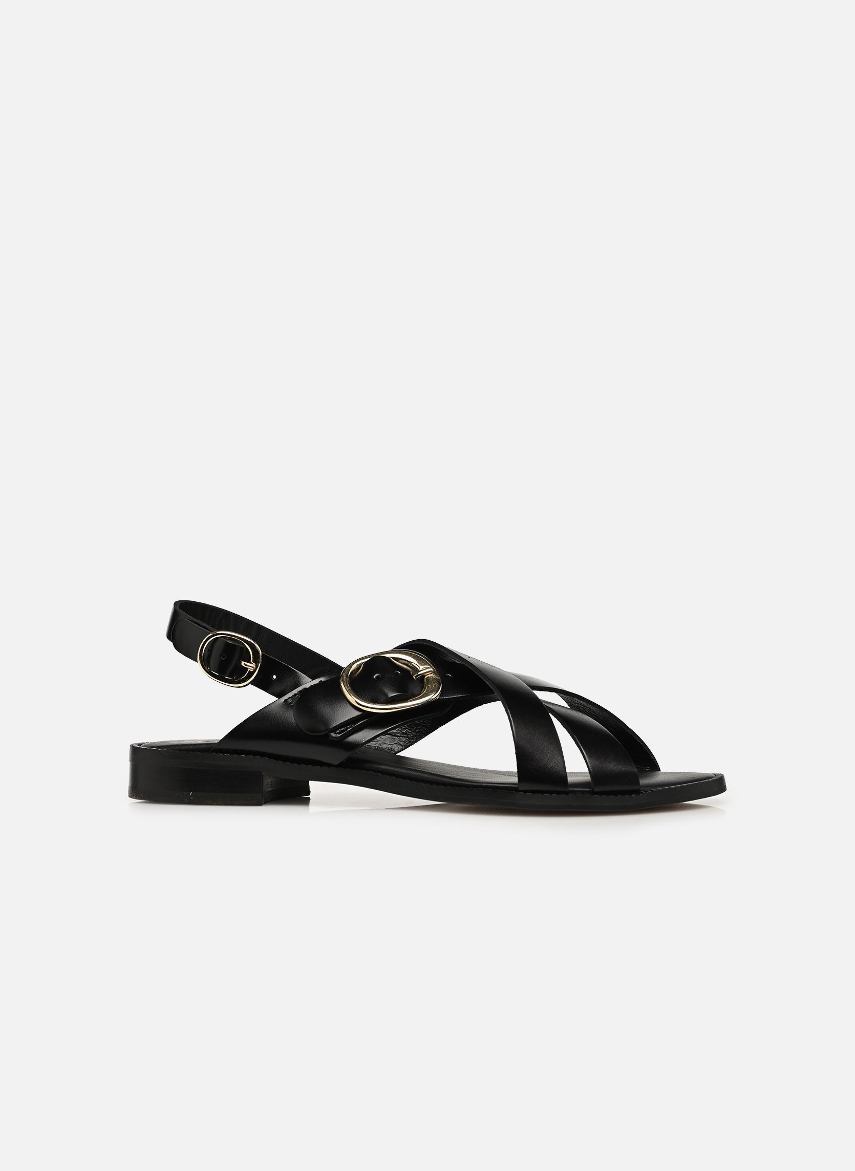 Sandales plates NOELIA femme noir Bocage Sandales plates NOELIA femme noir Noir