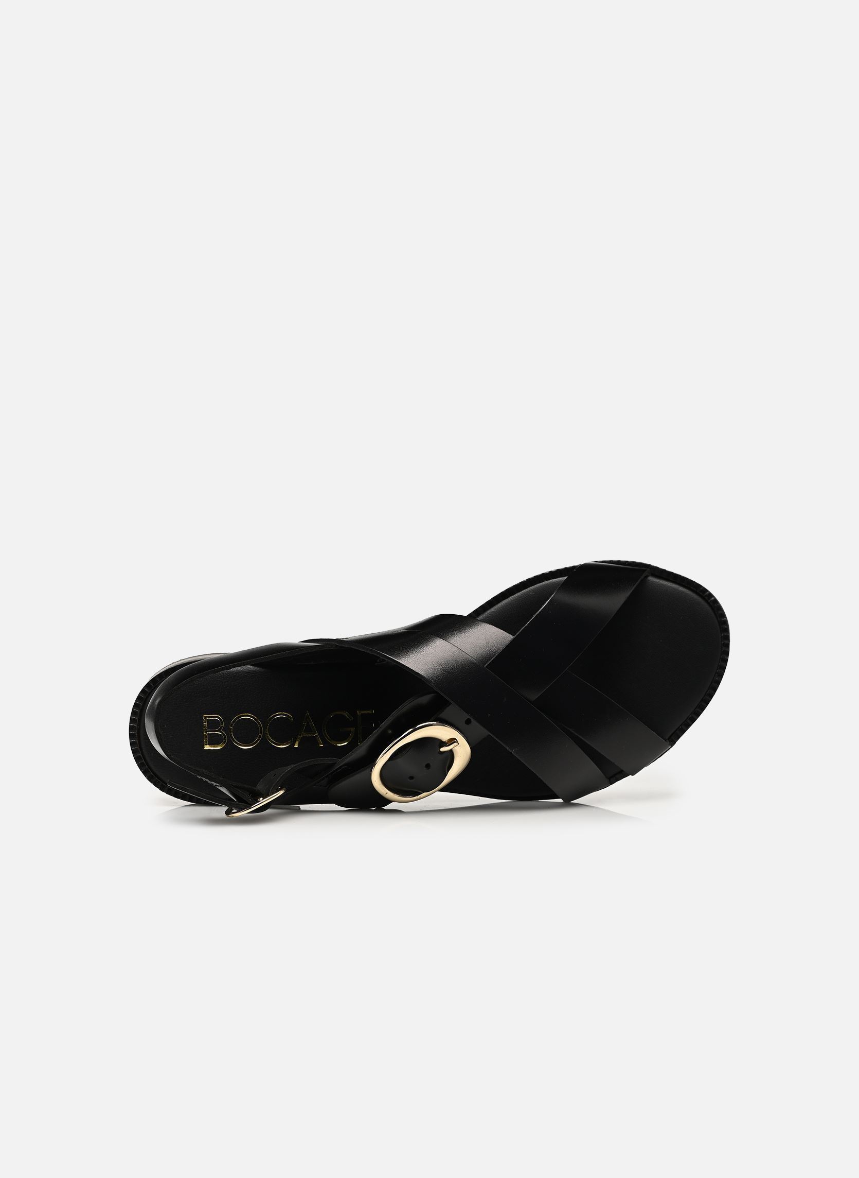 Sandales plates NOELIA femme noir Bocage Sandales plates NOELIA femme noir Noir