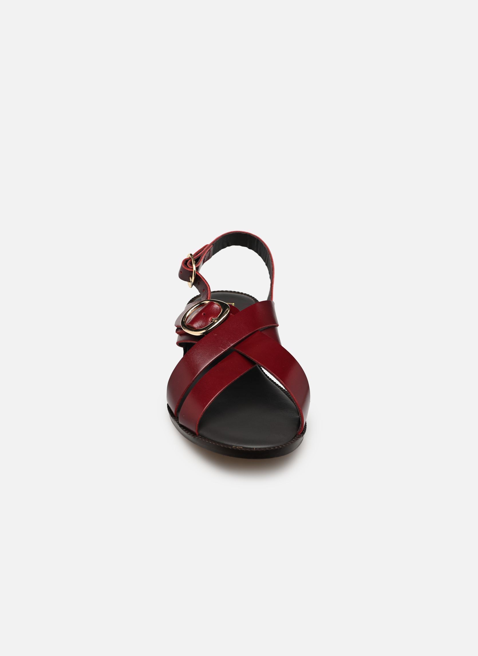 Platte sandalen NOELIA dames bordeaux Bocage Platte sandalen NOELIA dames bordeaux Bordeaux