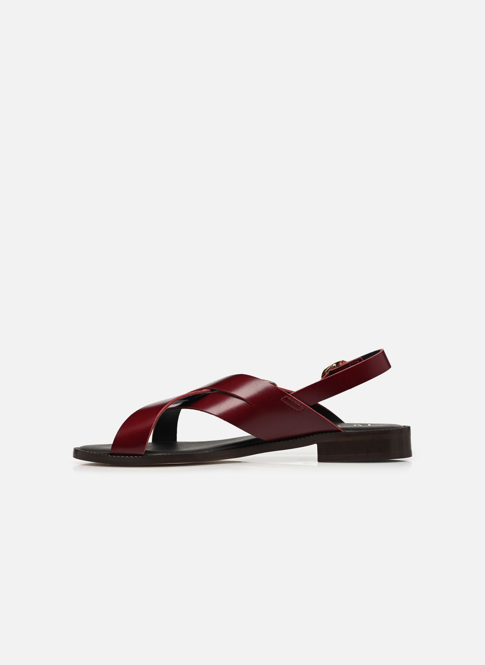 Platte sandalen NOELIA dames bordeaux Bocage Platte sandalen NOELIA dames bordeaux Bordeaux