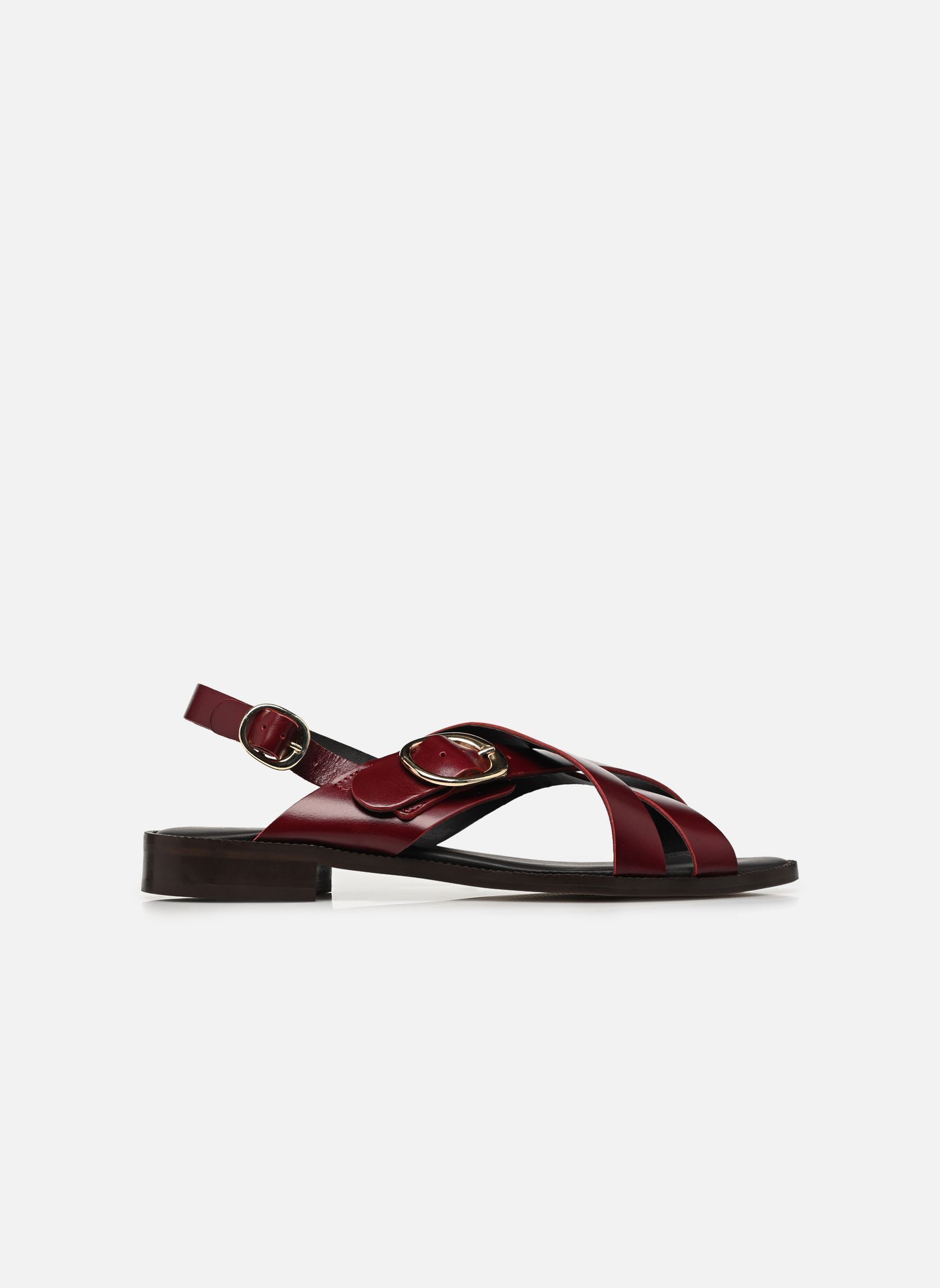 Platte sandalen NOELIA dames bordeaux Bocage Platte sandalen NOELIA dames bordeaux Bordeaux