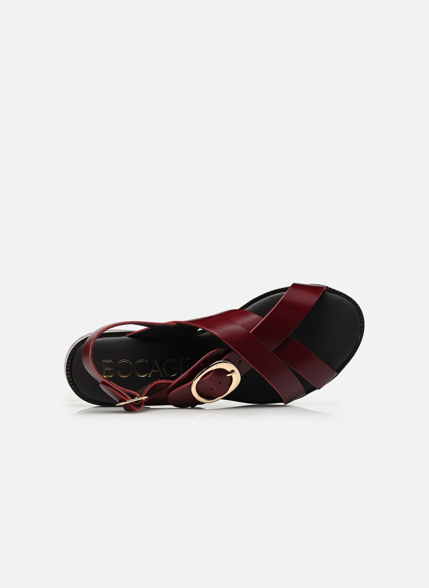 Platte sandalen NOELIA dames bordeaux Bocage Platte sandalen NOELIA dames bordeaux Bordeaux