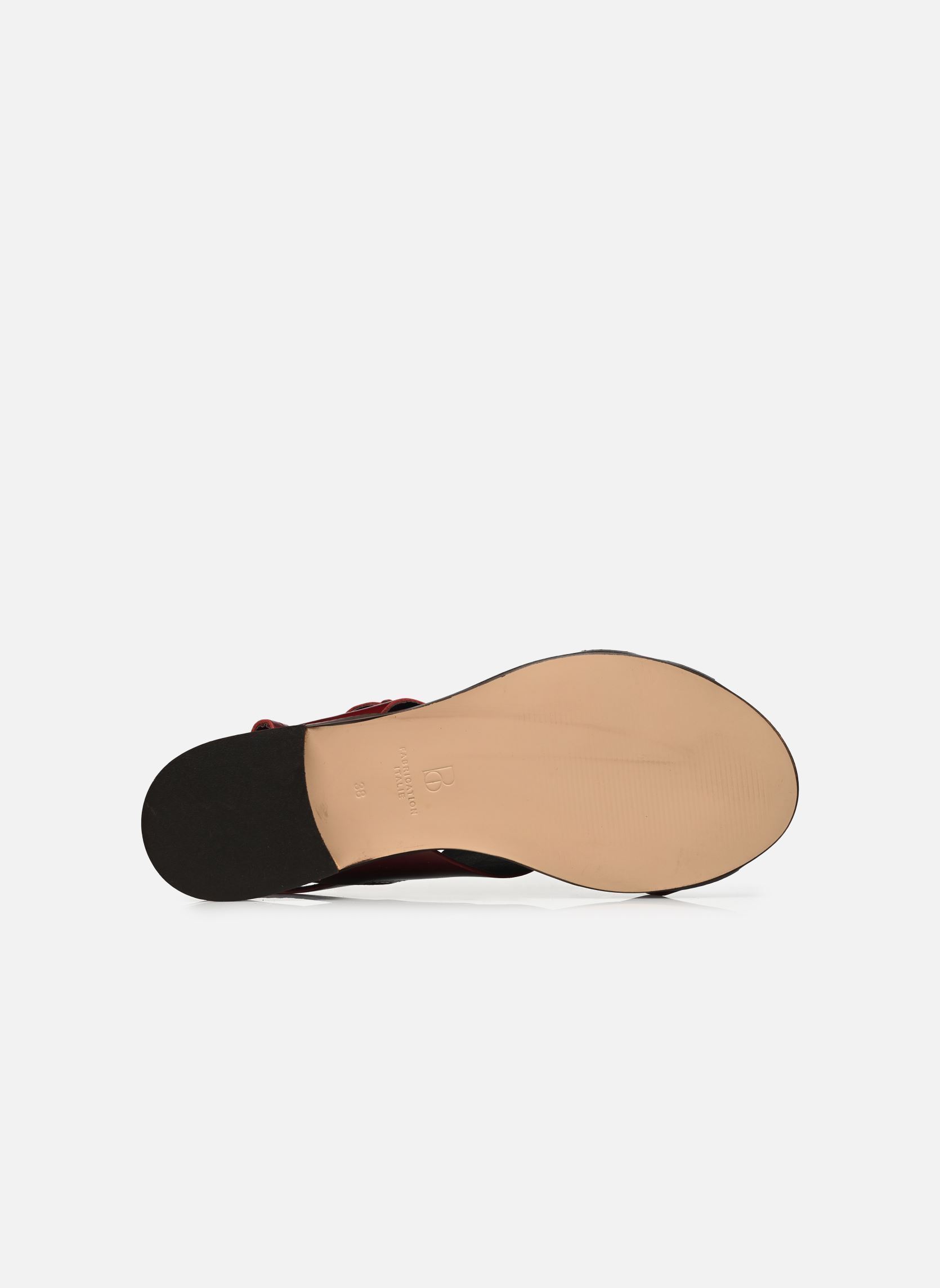 Platte sandalen NOELIA dames bordeaux Bocage Platte sandalen NOELIA dames bordeaux Bordeaux