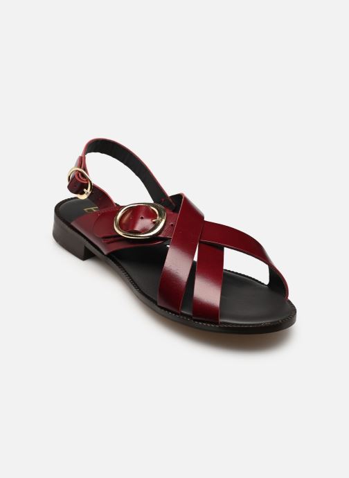 Bocage Sandales plates NOELIA femme bordeaux