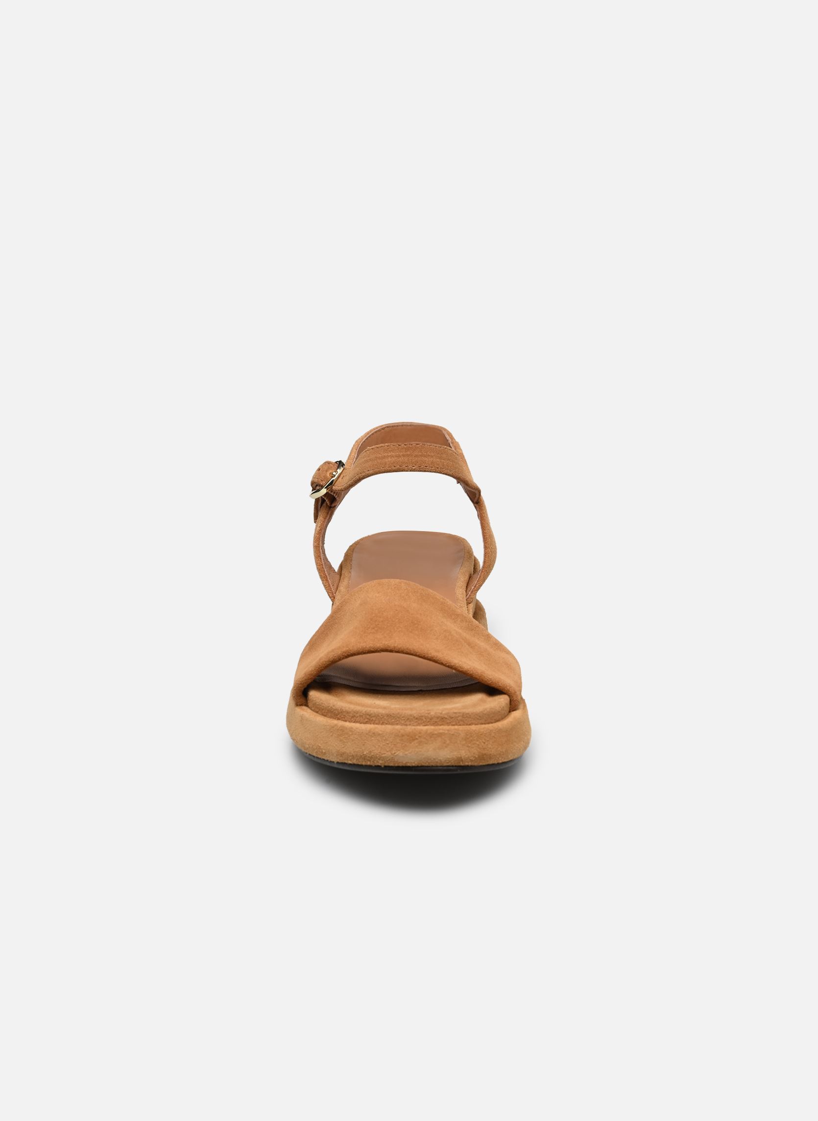 Sandales compensées et plateformes REBECCA femme marron Bocage Sandales compensées et plateformes REBECCA femme marron Camel