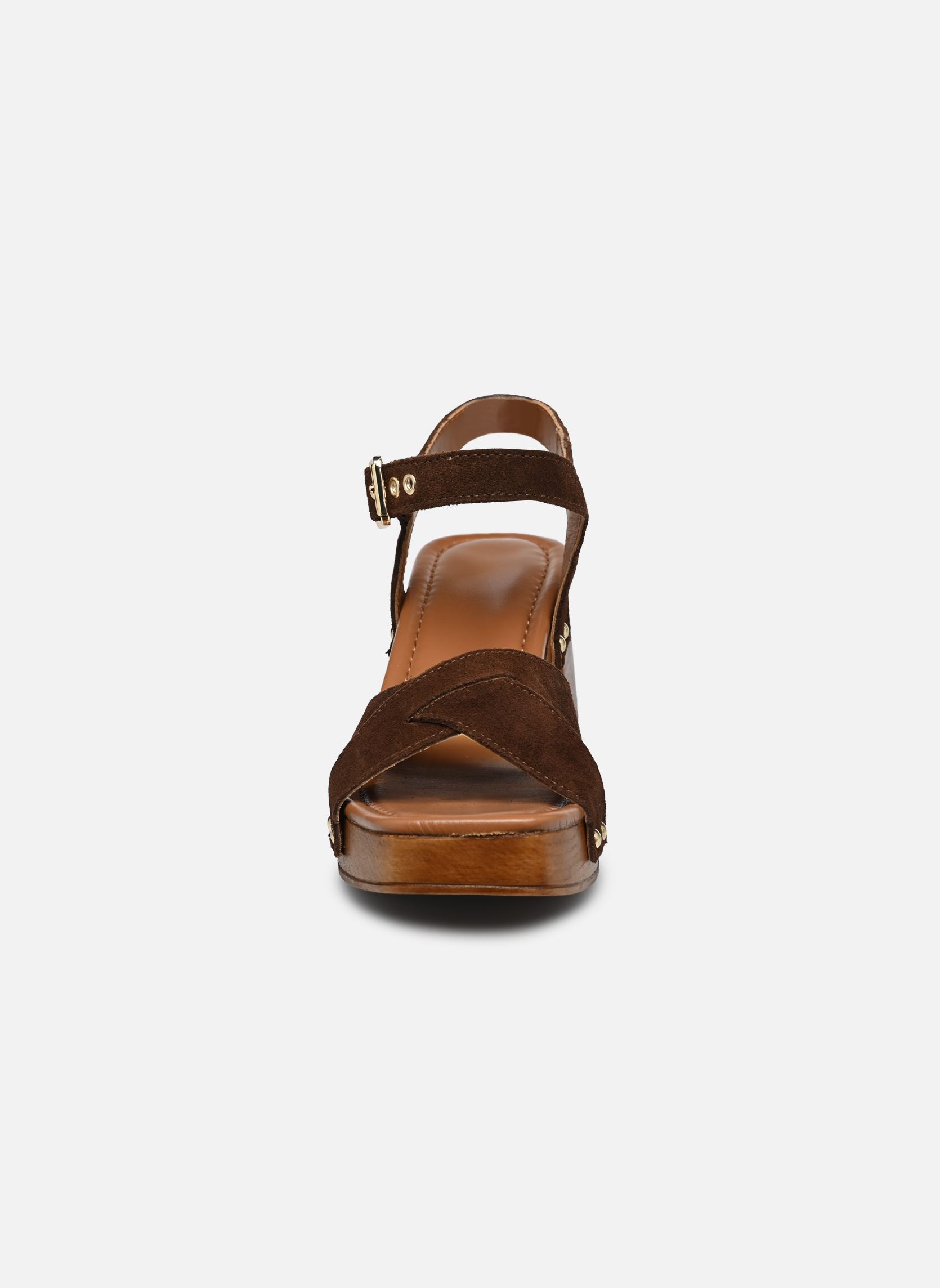 Sandalen HOSBO dames bruin Bocage Sandalen HOSBO dames bruin marron
