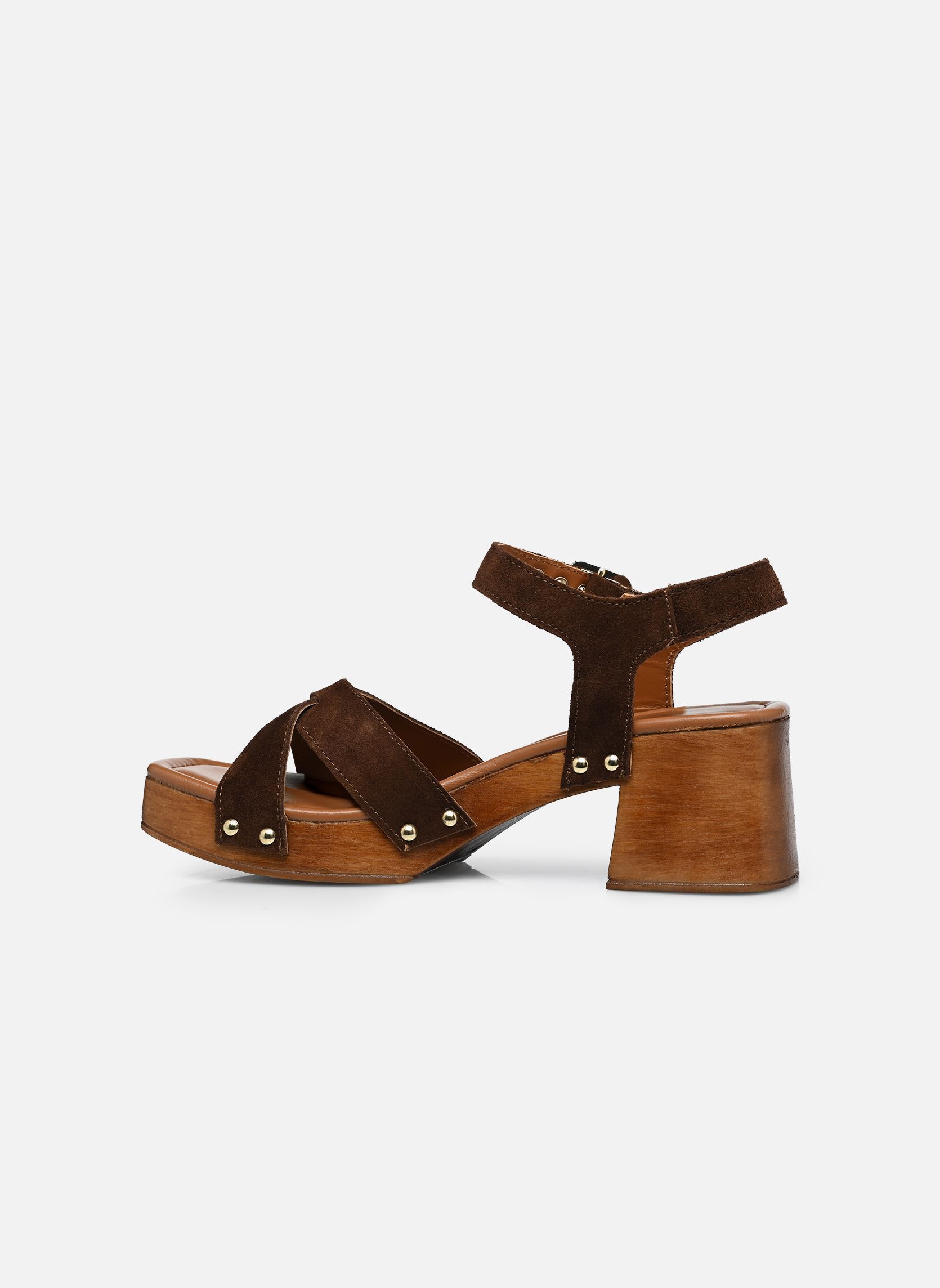 Sandalen HOSBO dames bruin Bocage Sandalen HOSBO dames bruin marron