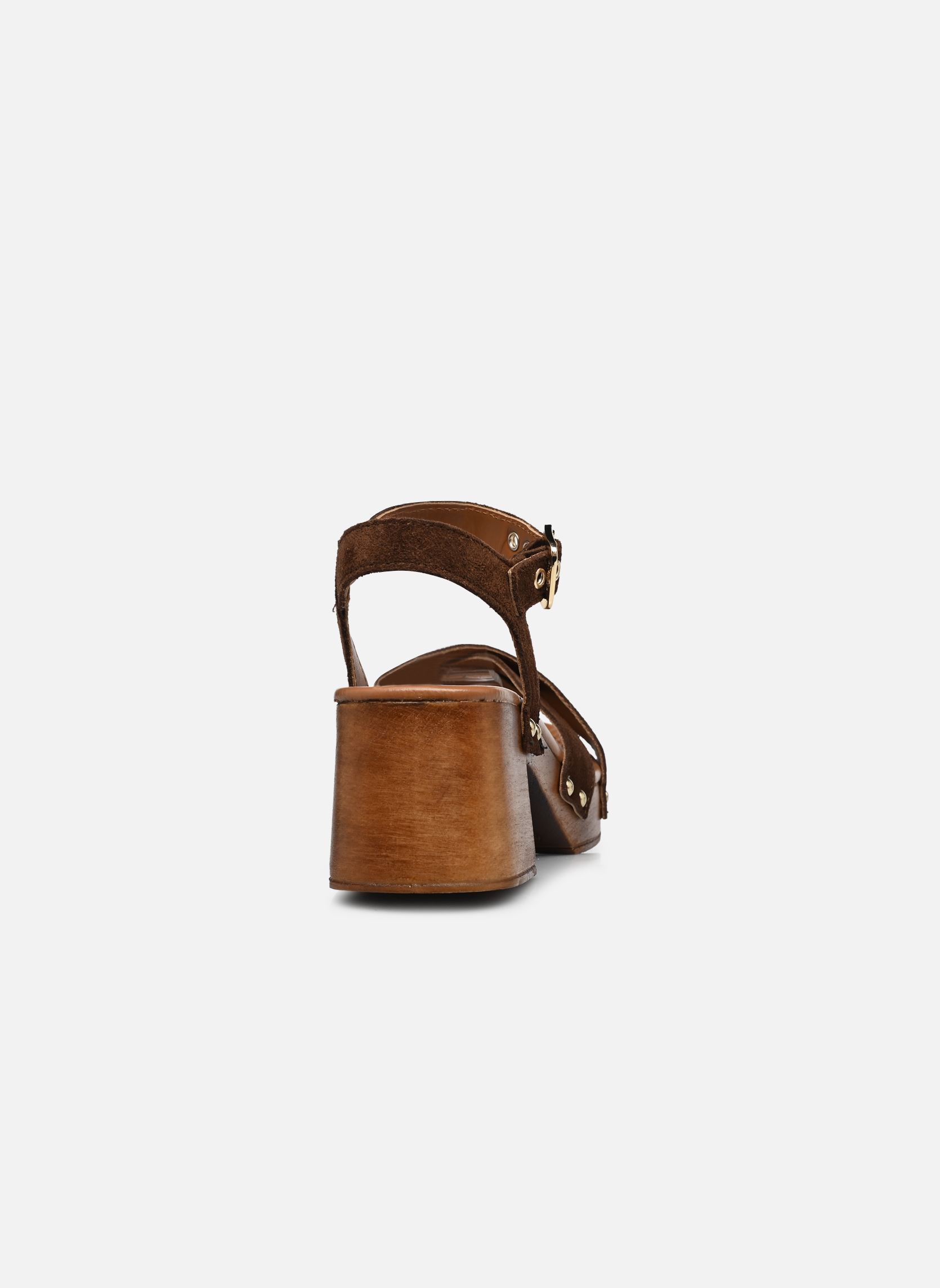 Sandalen HOSBO dames bruin Bocage Sandalen HOSBO dames bruin marron