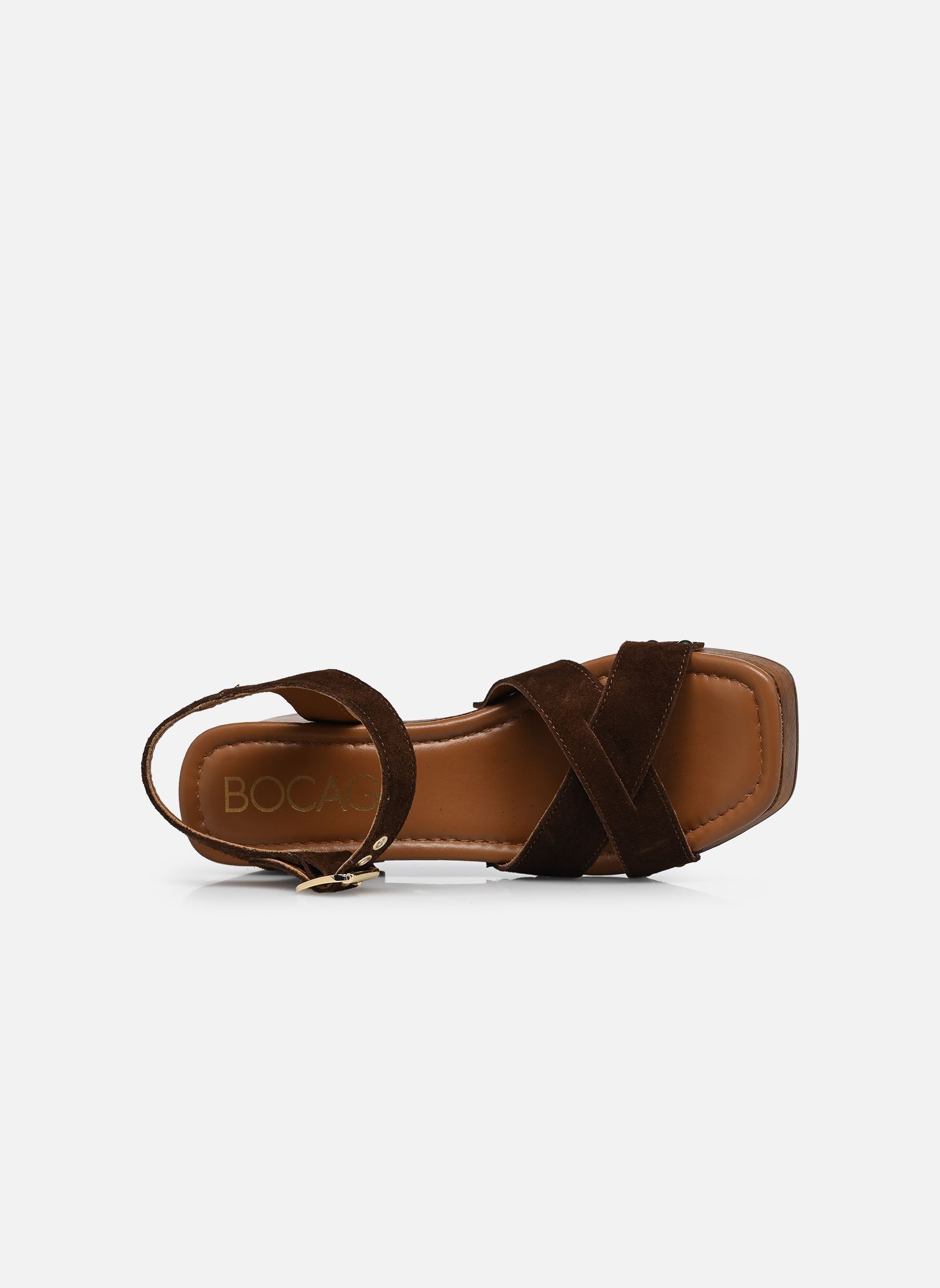 Sandalen HOSBO dames bruin Bocage Sandalen HOSBO dames bruin marron