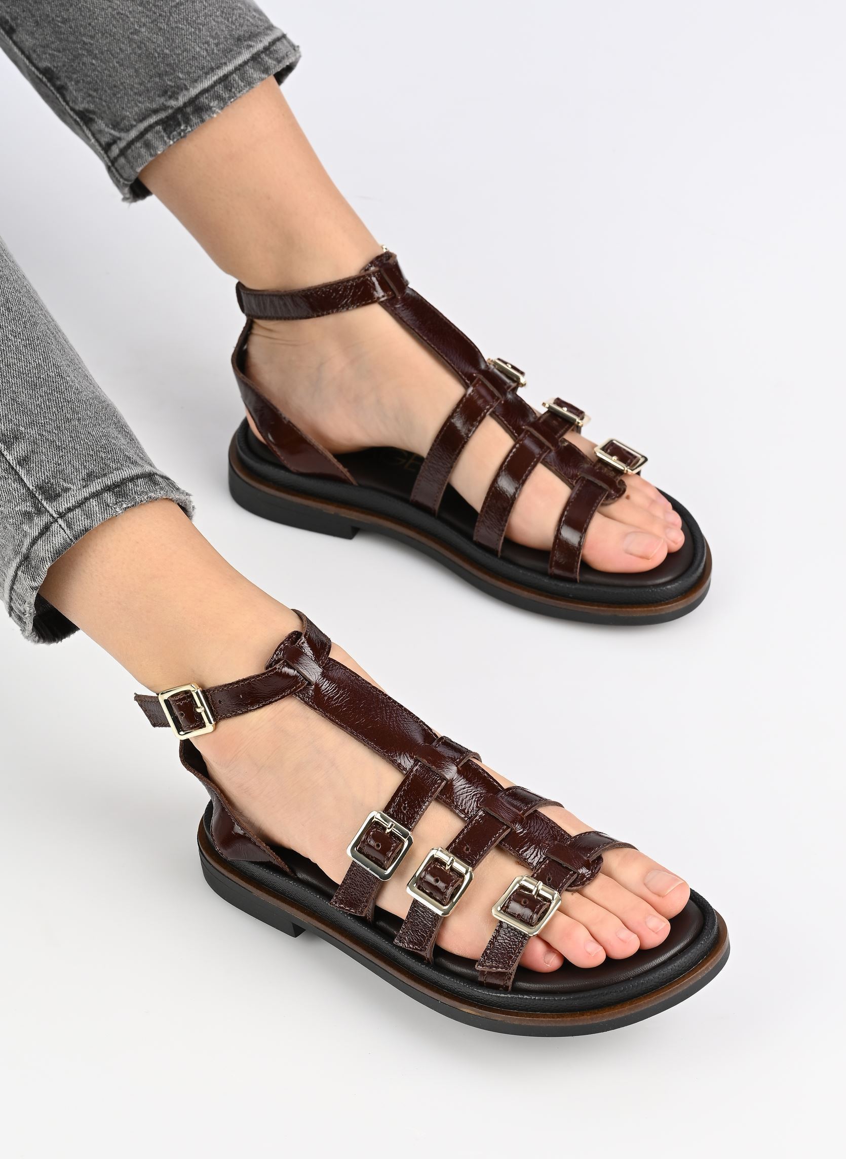 Sandales compensées et plateformes NINA femme marron Bocage Sandales compensées et plateformes NINA femme marron marron