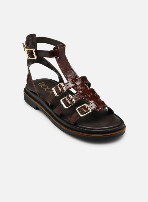 Bocage Keil- und Plateausandalen NINA damen braun