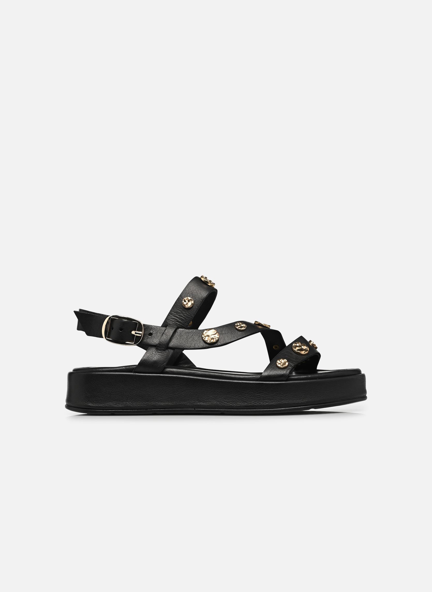 Sandales compensées et plateformes NADINE femme noir Bocage Sandales compensées et plateformes NADINE femme noir Noir