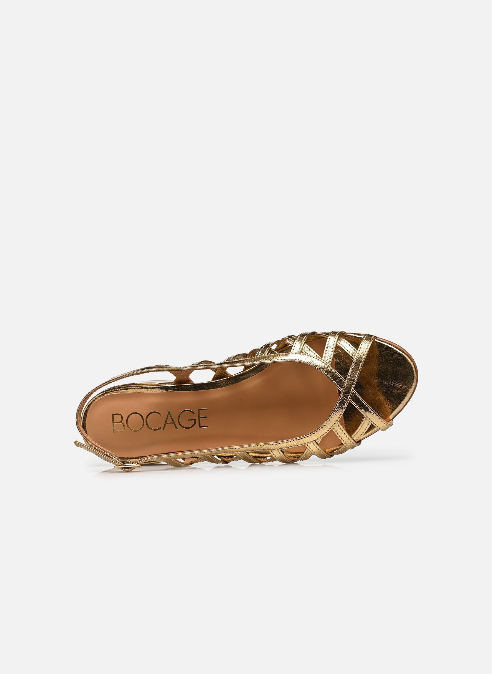 Sandales NALA femme or et bronze Bocage Sandales NALA femme or et bronze Dore