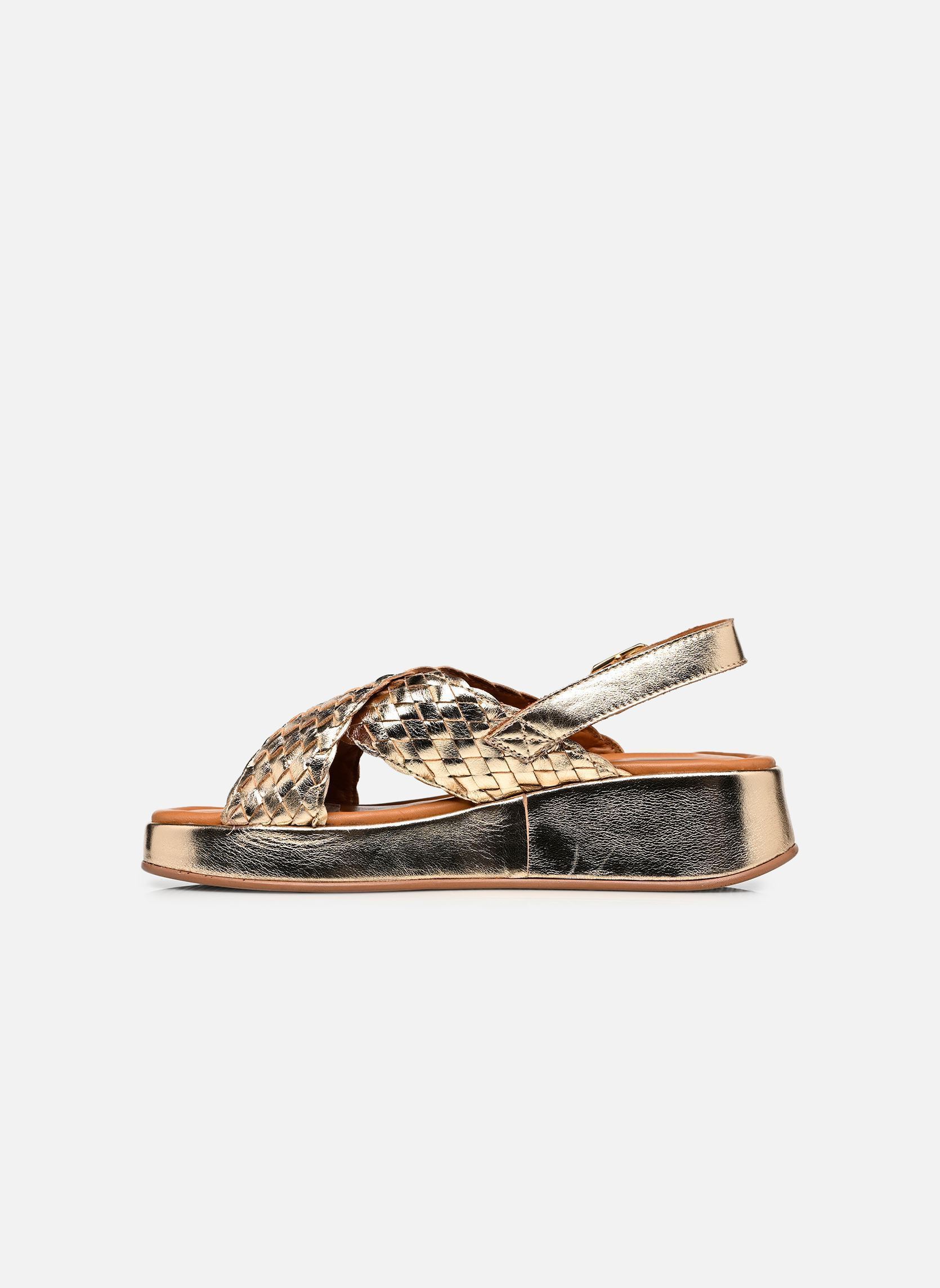 Keil- und Plateausandalen RACHELL damen gold und bronze Bocage Keil- und Plateausandalen RACHELL damen gold und bronze Or