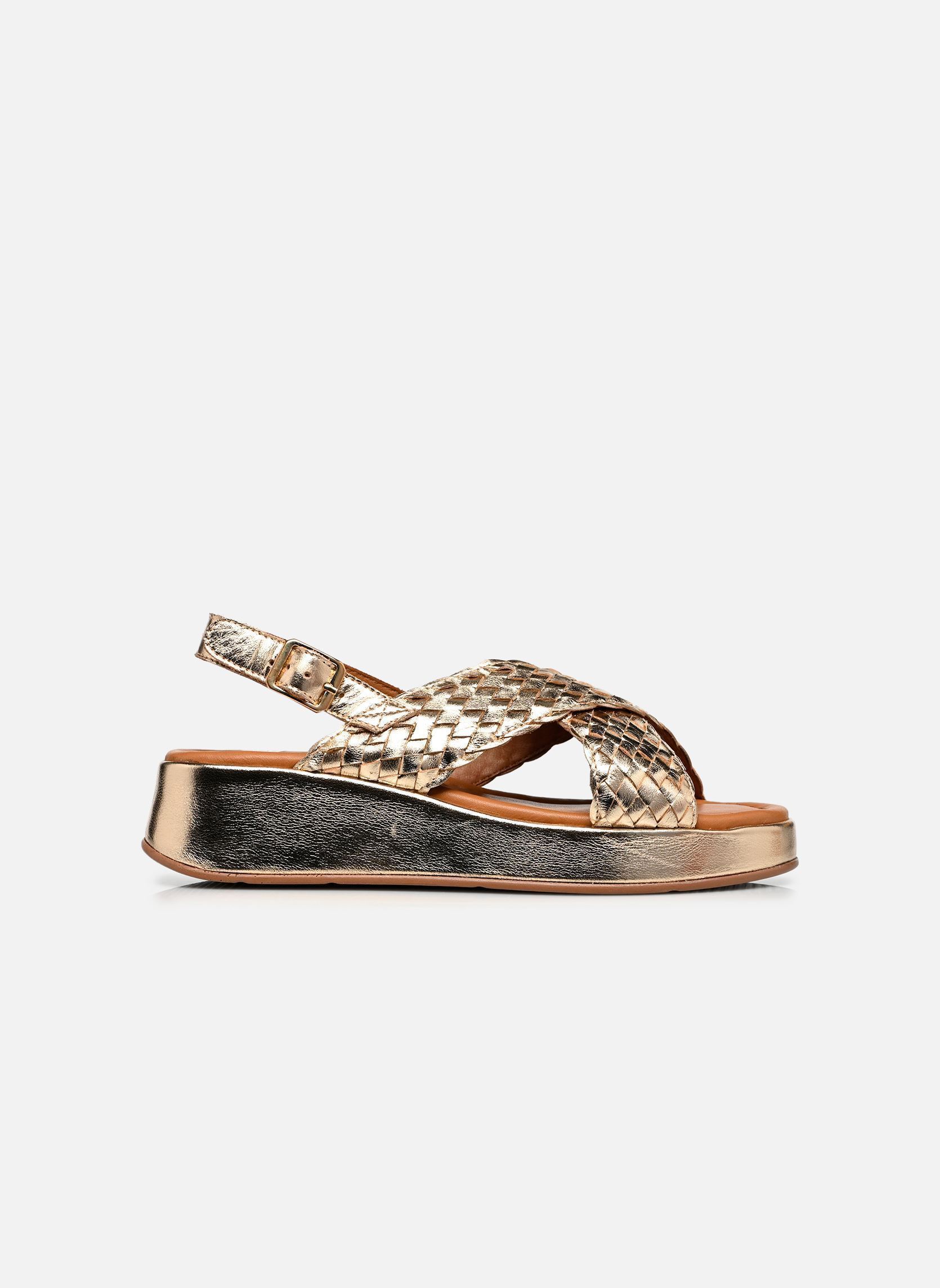 Keil- und Plateausandalen RACHELL damen gold und bronze Bocage Keil- und Plateausandalen RACHELL damen gold und bronze Or