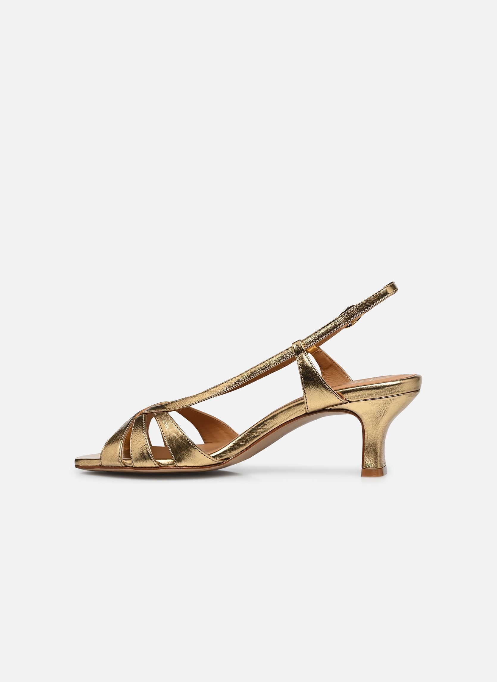 Sandales HERMIINE femme or et bronze Bocage Sandales HERMIINE femme or et bronze Or