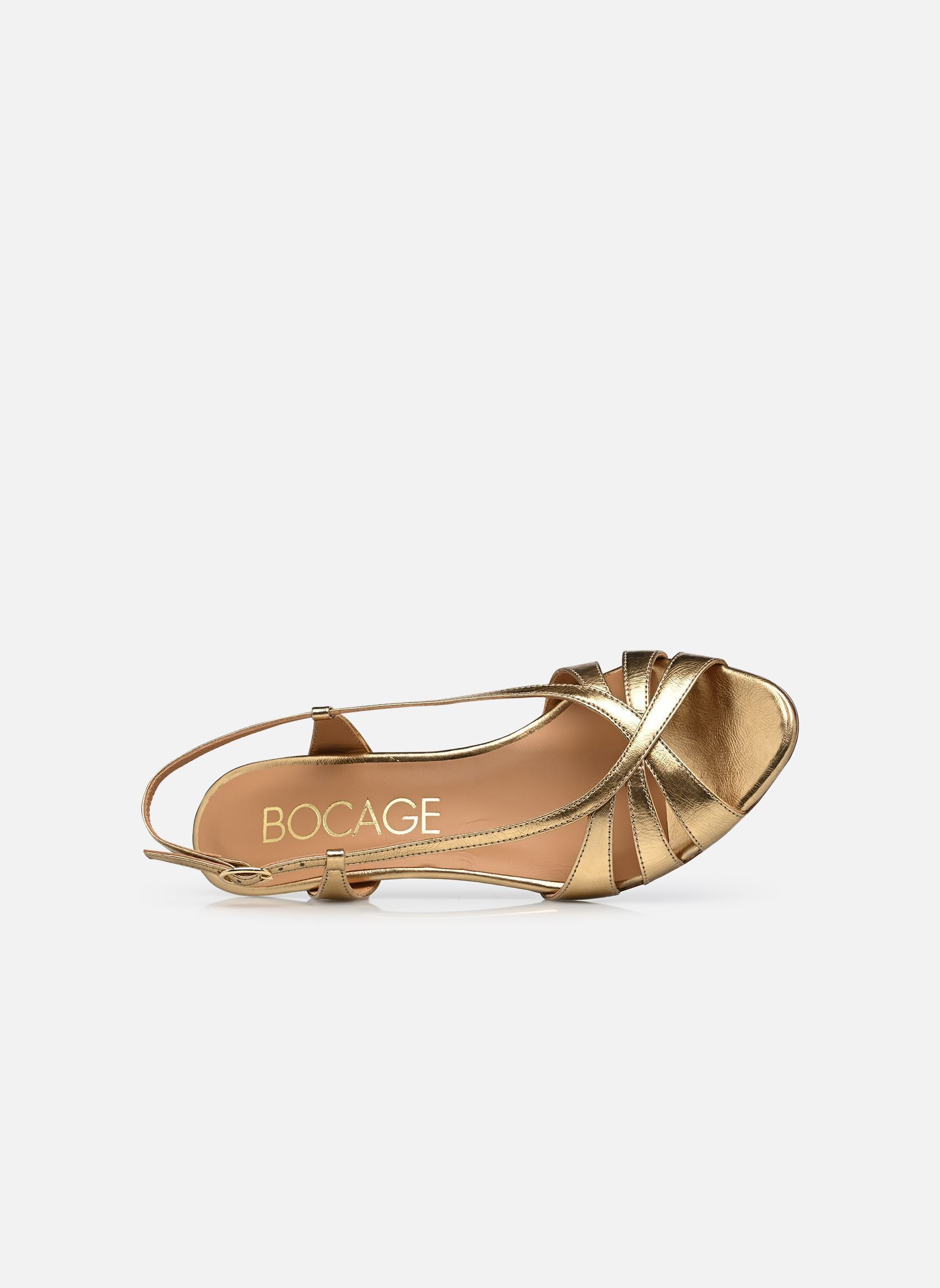 Sandales HERMIINE femme or et bronze Bocage Sandales HERMIINE femme or et bronze Or