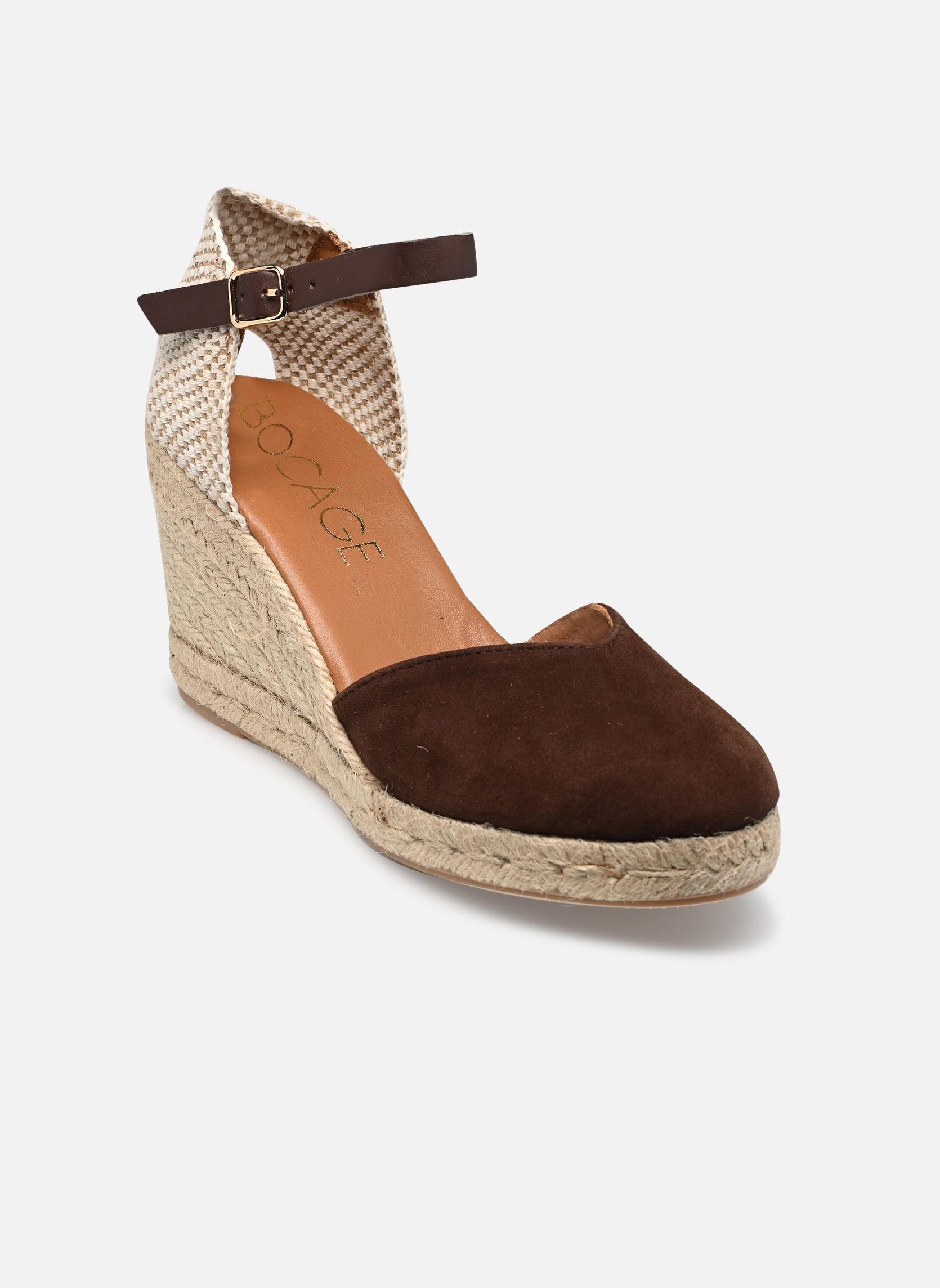 Keil- und Plateausandalen HILIANE damen braun Bocage Keil- und Plateausandalen HILIANE damen braun CHOCOLAT