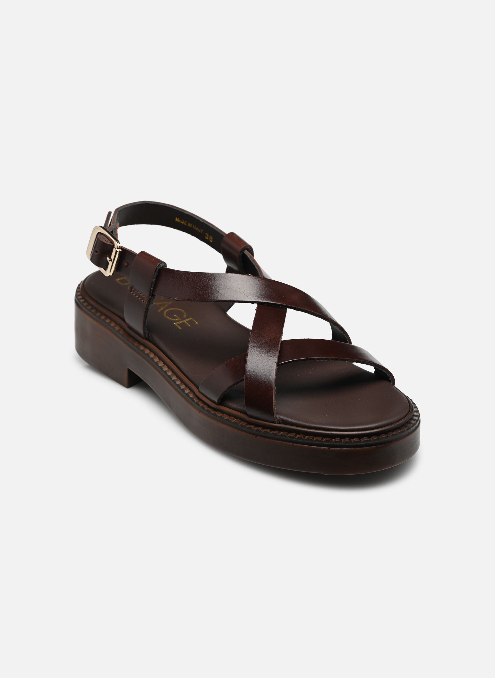 Keil- und Plateausandalen NOURIA damen braun Bocage Keil- und Plateausandalen NOURIA damen braun marron