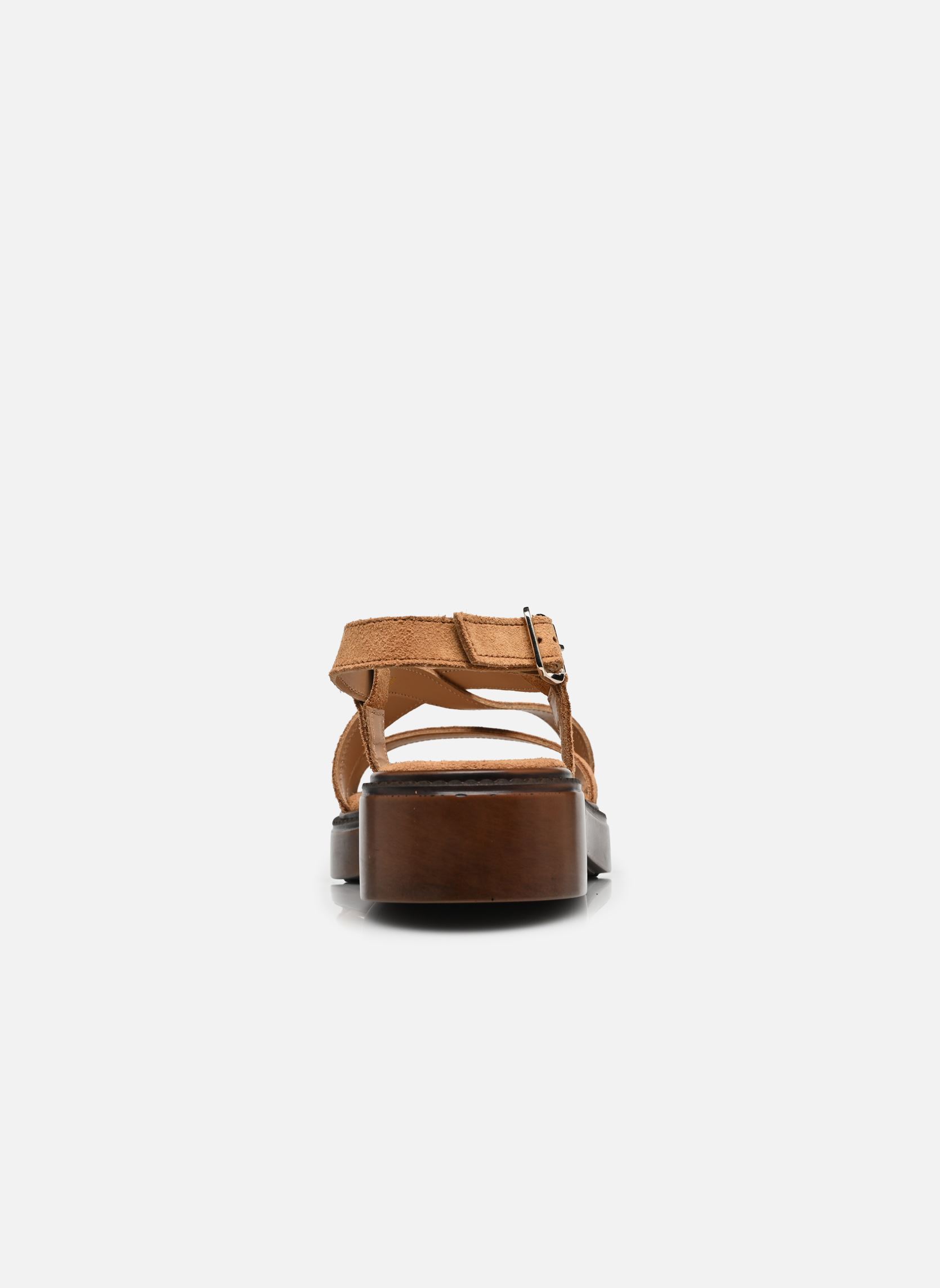 Keil- und Plateausandalen NOURIA damen braun Bocage Keil- und Plateausandalen NOURIA damen braun Camel