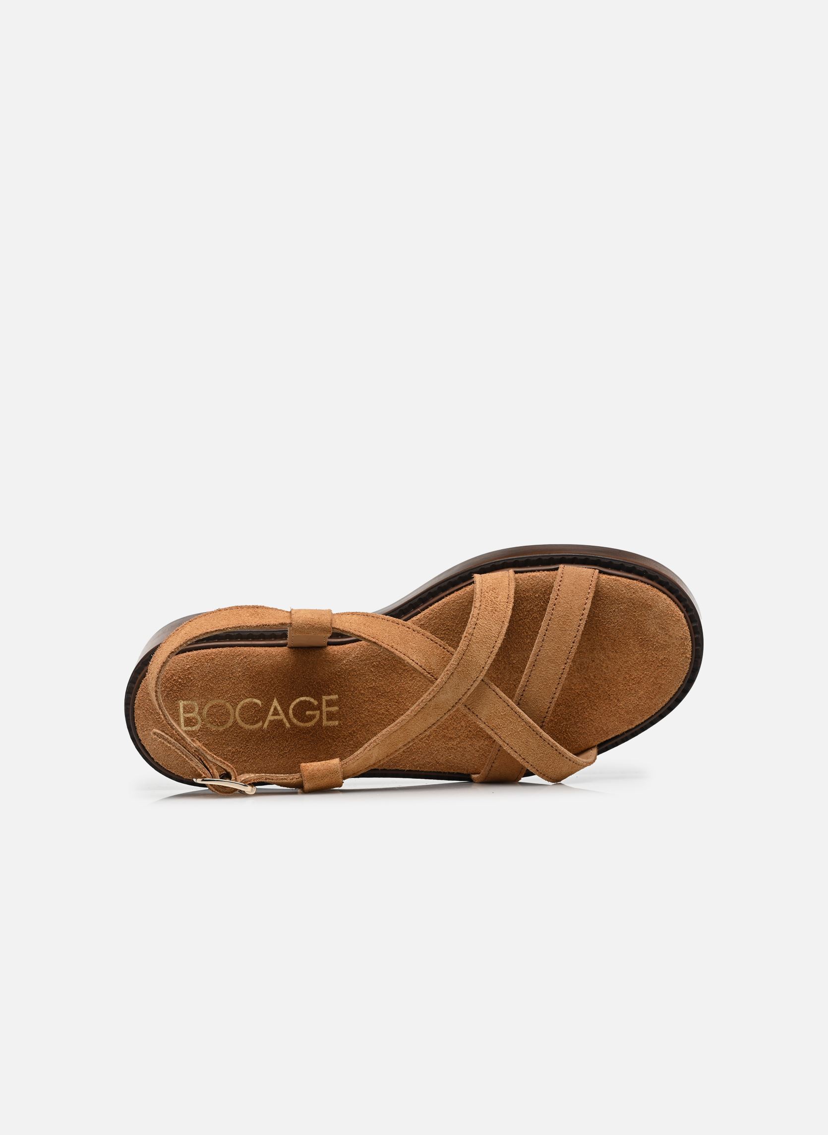 Keil- und Plateausandalen NOURIA damen braun Bocage Keil- und Plateausandalen NOURIA damen braun Camel