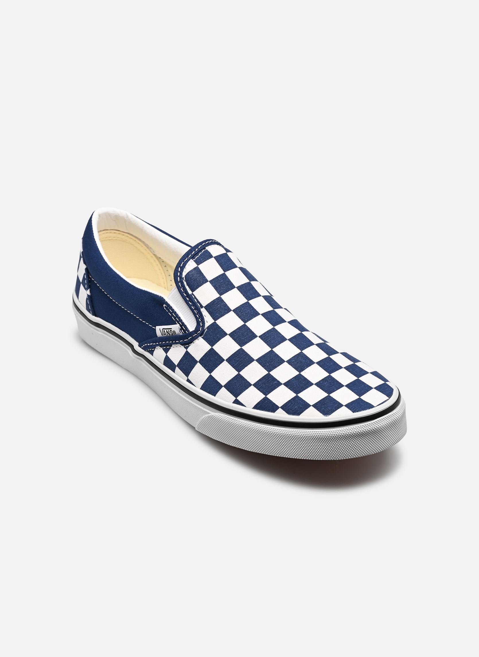 Slip ons Vans Classic Slip On COLOR THEORY CHECKERBOARD Deep - vue 3