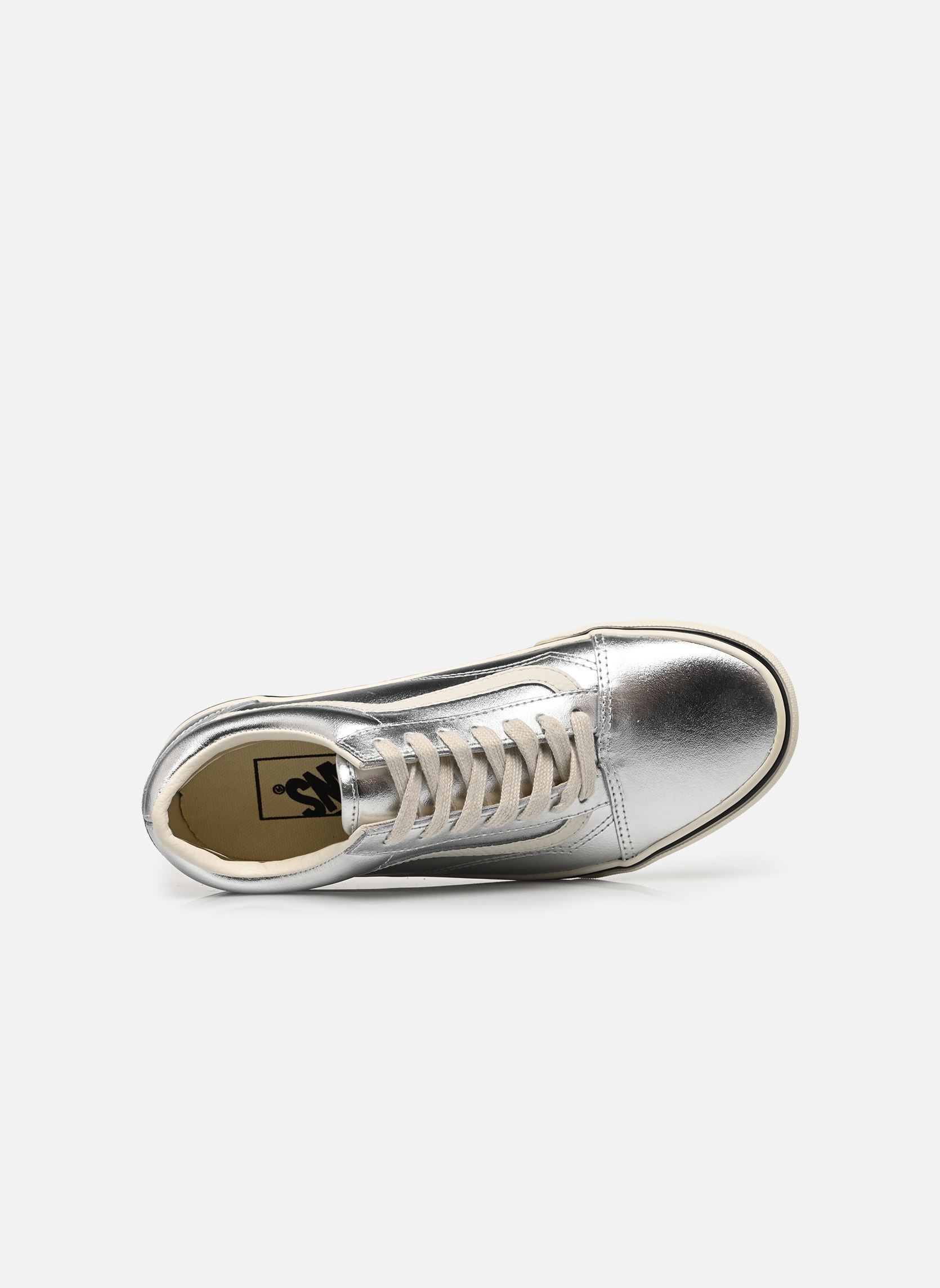 Baskets toile Old Skool LTHR femme argent Vans Baskets toile Old Skool LTHR femme argent METALLIC SILVER