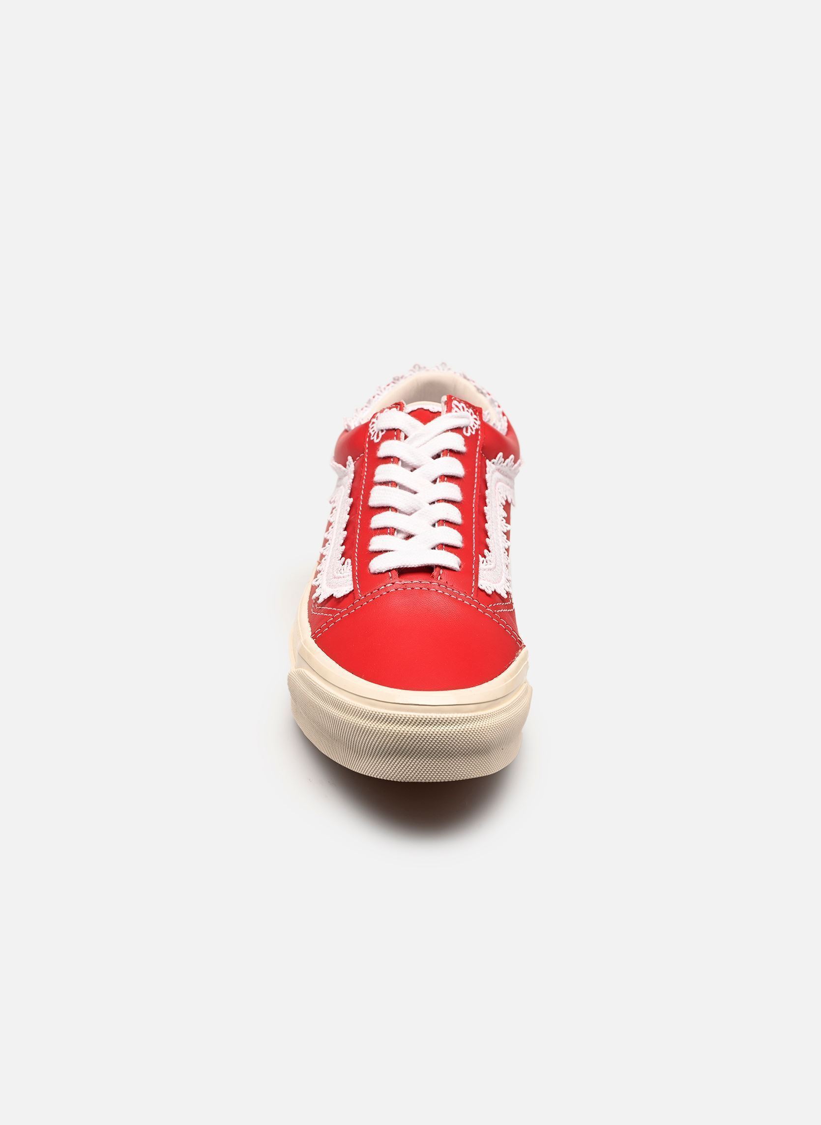 Leinen-Sneaker LX Old Skool W damen rot Vans Leinen-Sneaker LX Old Skool W damen rot Red/white