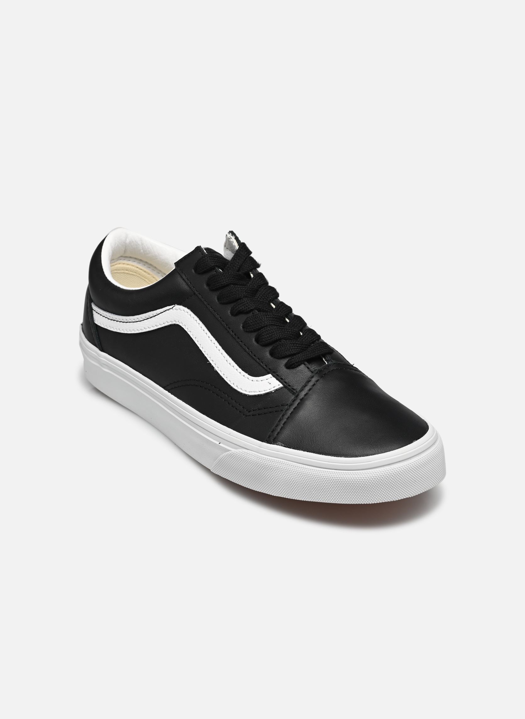 Baskets toile Old Skool LTHR W femme noir Vans Baskets toile Old Skool LTHR W femme noir BLACK/TRUE WHITE