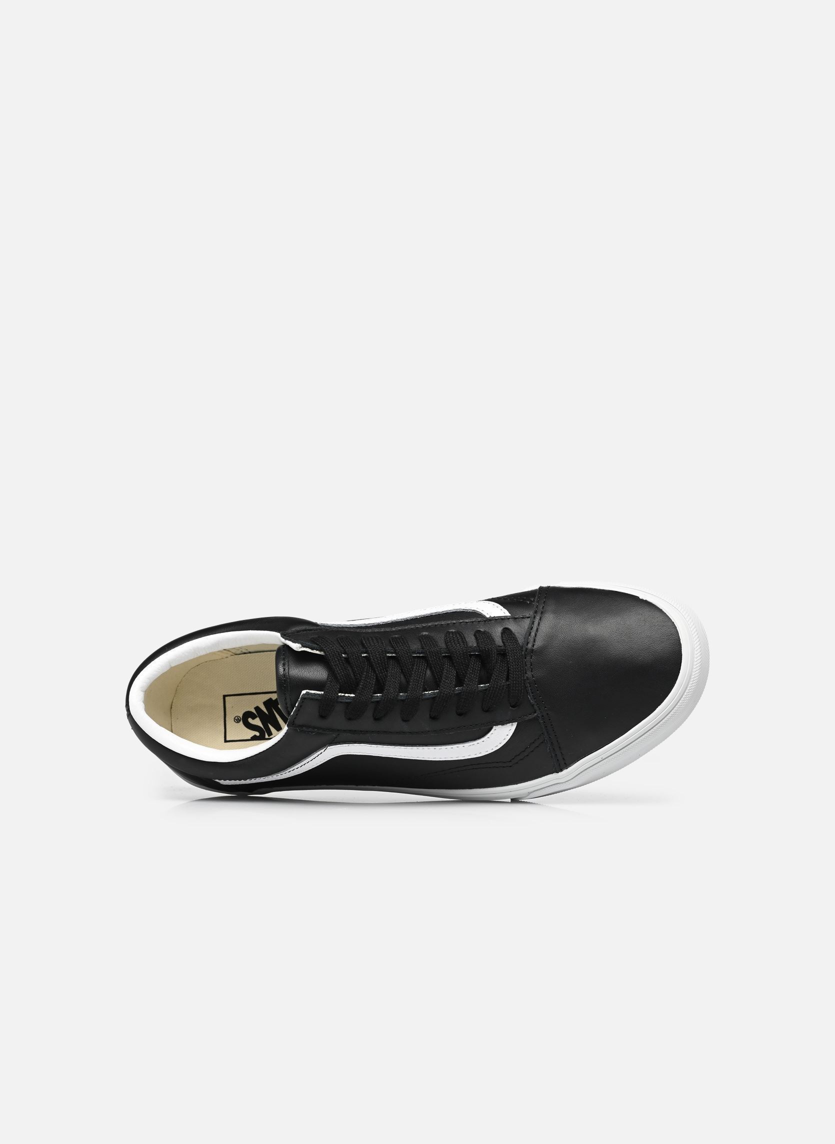 Baskets toile Old Skool LTHR M homme noir Vans Baskets toile Old Skool LTHR M homme noir BLACK/TRUE WHITE
