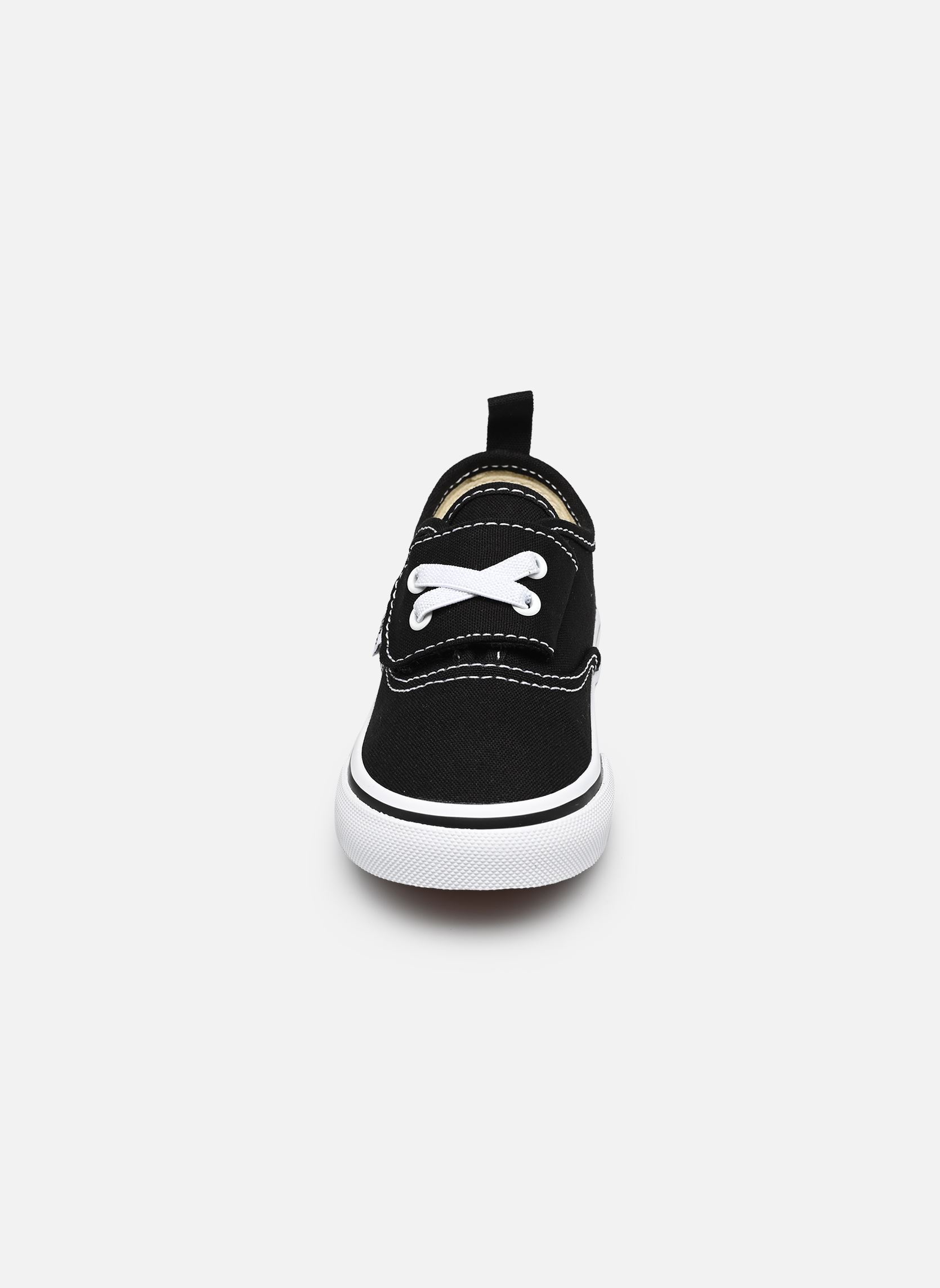 Niedrige Sneaker Authentic Elastic V jungen schwarz Vans Niedrige Sneaker Authentic Elastic V jungen schwarz BLA - BLACK
