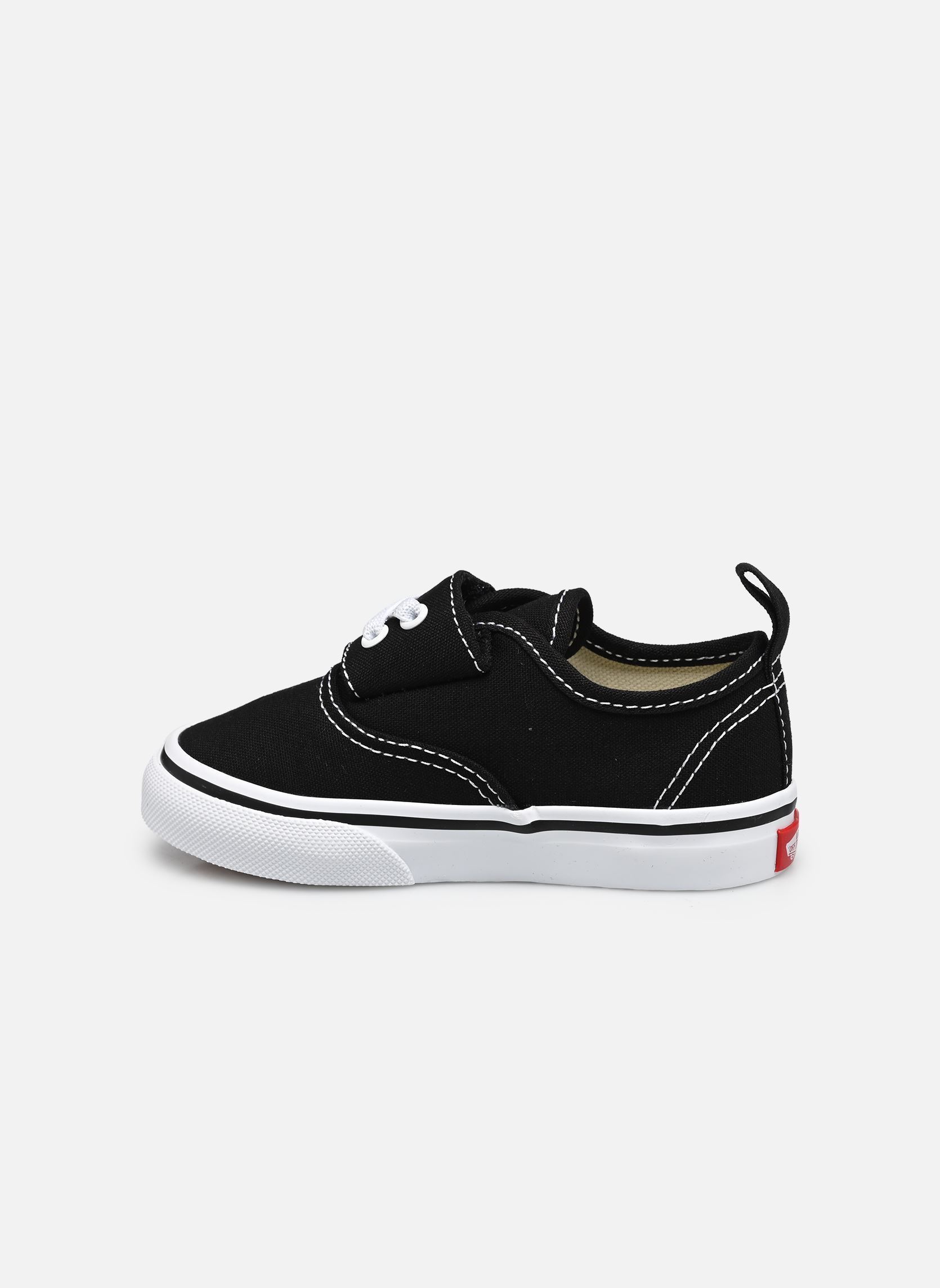 Niedrige Sneaker Authentic Elastic V jungen schwarz Vans Niedrige Sneaker Authentic Elastic V jungen schwarz BLA - BLACK