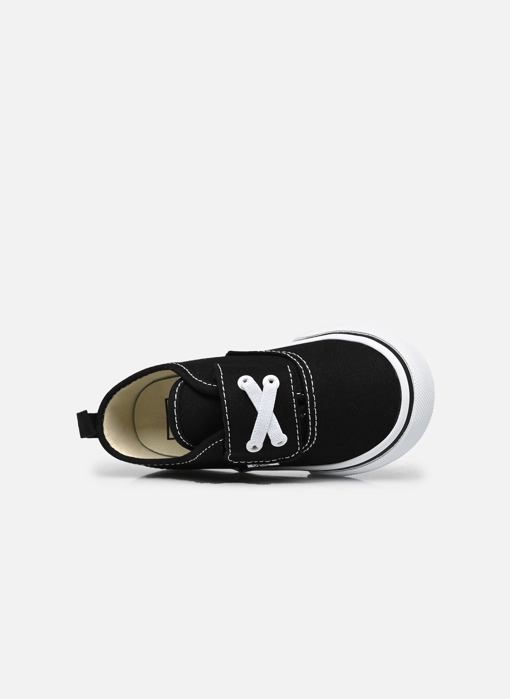 Niedrige Sneaker Authentic Elastic V jungen schwarz Vans Niedrige Sneaker Authentic Elastic V jungen schwarz BLA - BLACK