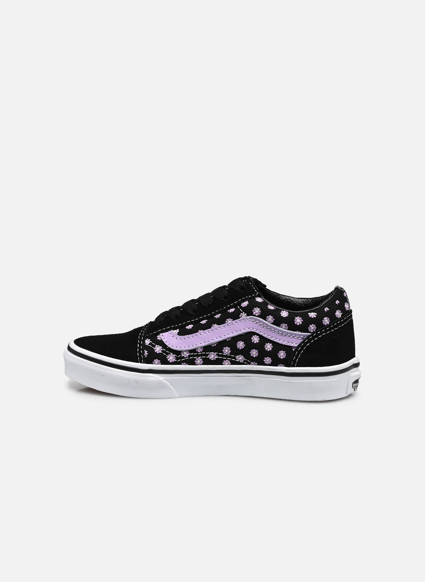 Baskets basses Old Skool fille noir Vans Baskets basses Old Skool fille noir PRP - FLORAL EMBROIDERY PURPL