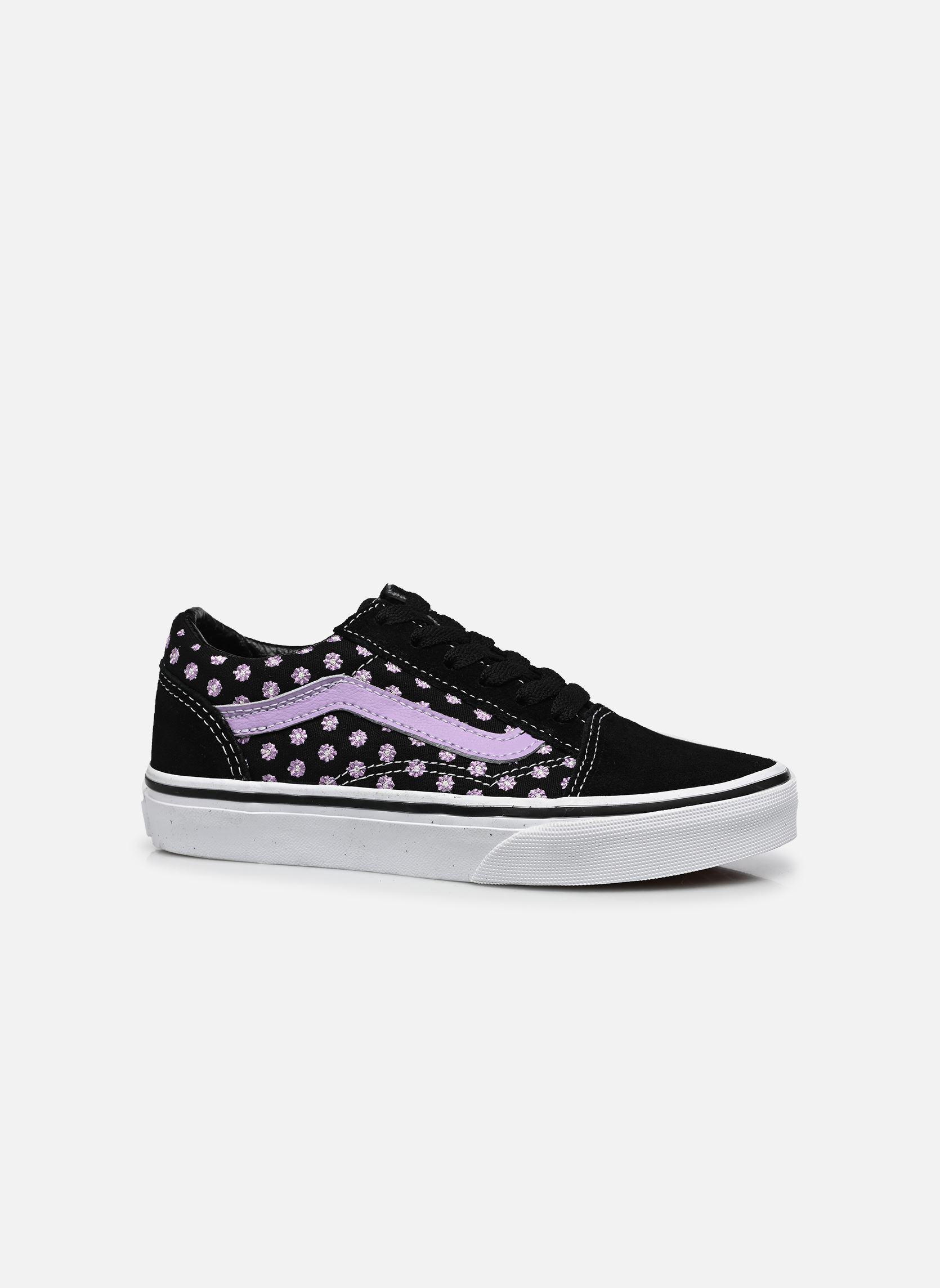 Baskets basses Old Skool fille noir Vans Baskets basses Old Skool fille noir PRP - FLORAL EMBROIDERY PURPL