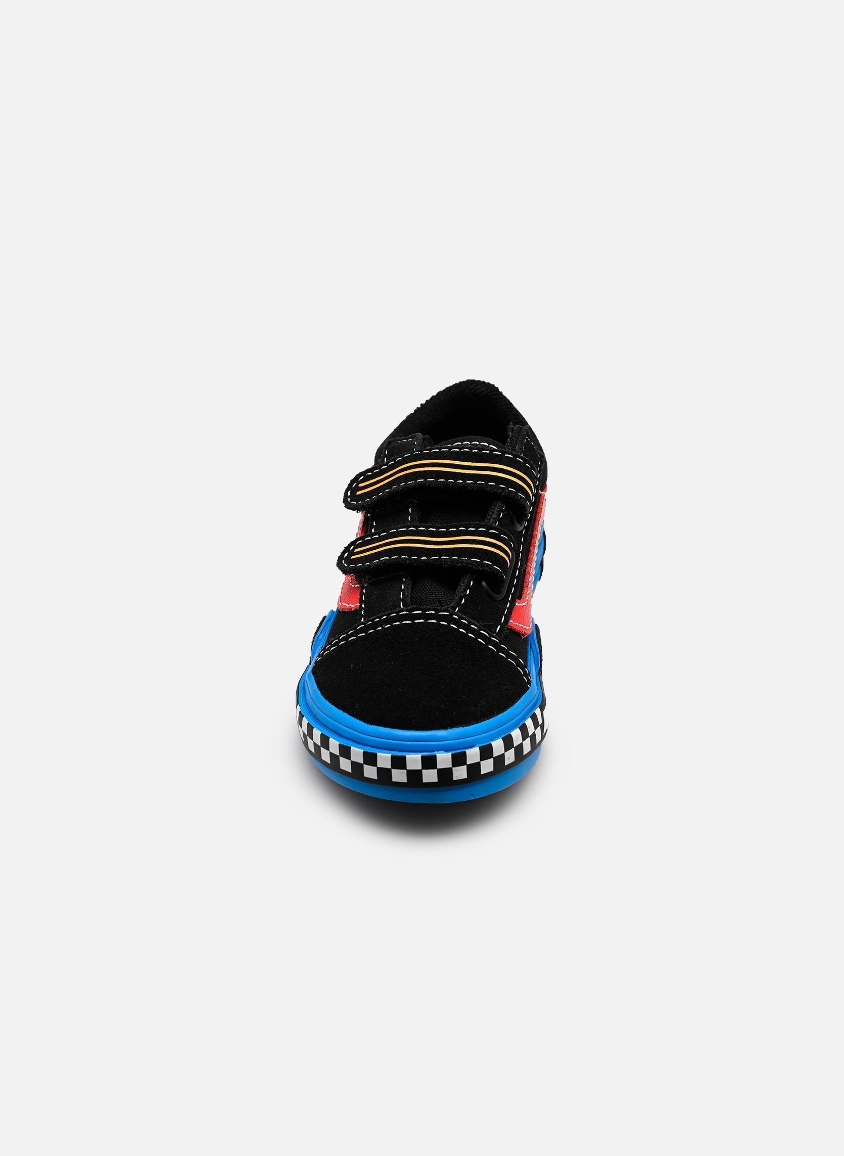 Niedrige Sneaker Old Skool V Car jungen schwarz Vans Niedrige Sneaker Old Skool V Car jungen schwarz Y61 - BLACK/BLUE
