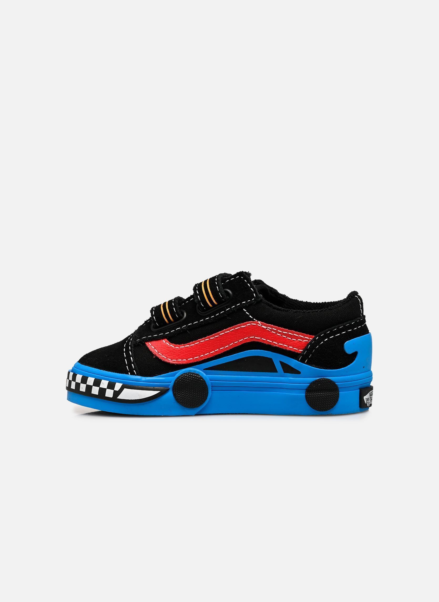 Niedrige Sneaker Old Skool V Car jungen schwarz Vans Niedrige Sneaker Old Skool V Car jungen schwarz Y61 - BLACK/BLUE