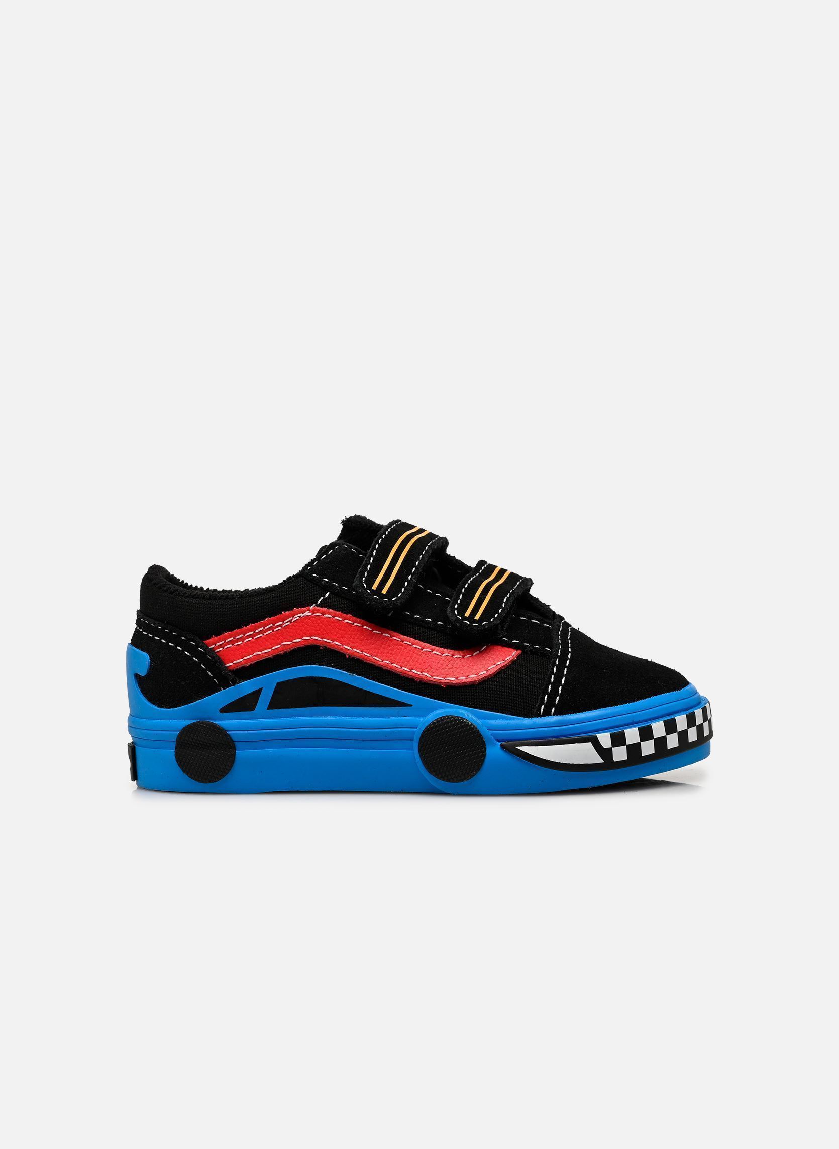 Niedrige Sneaker Old Skool V Car jungen schwarz Vans Niedrige Sneaker Old Skool V Car jungen schwarz Y61 - BLACK/BLUE
