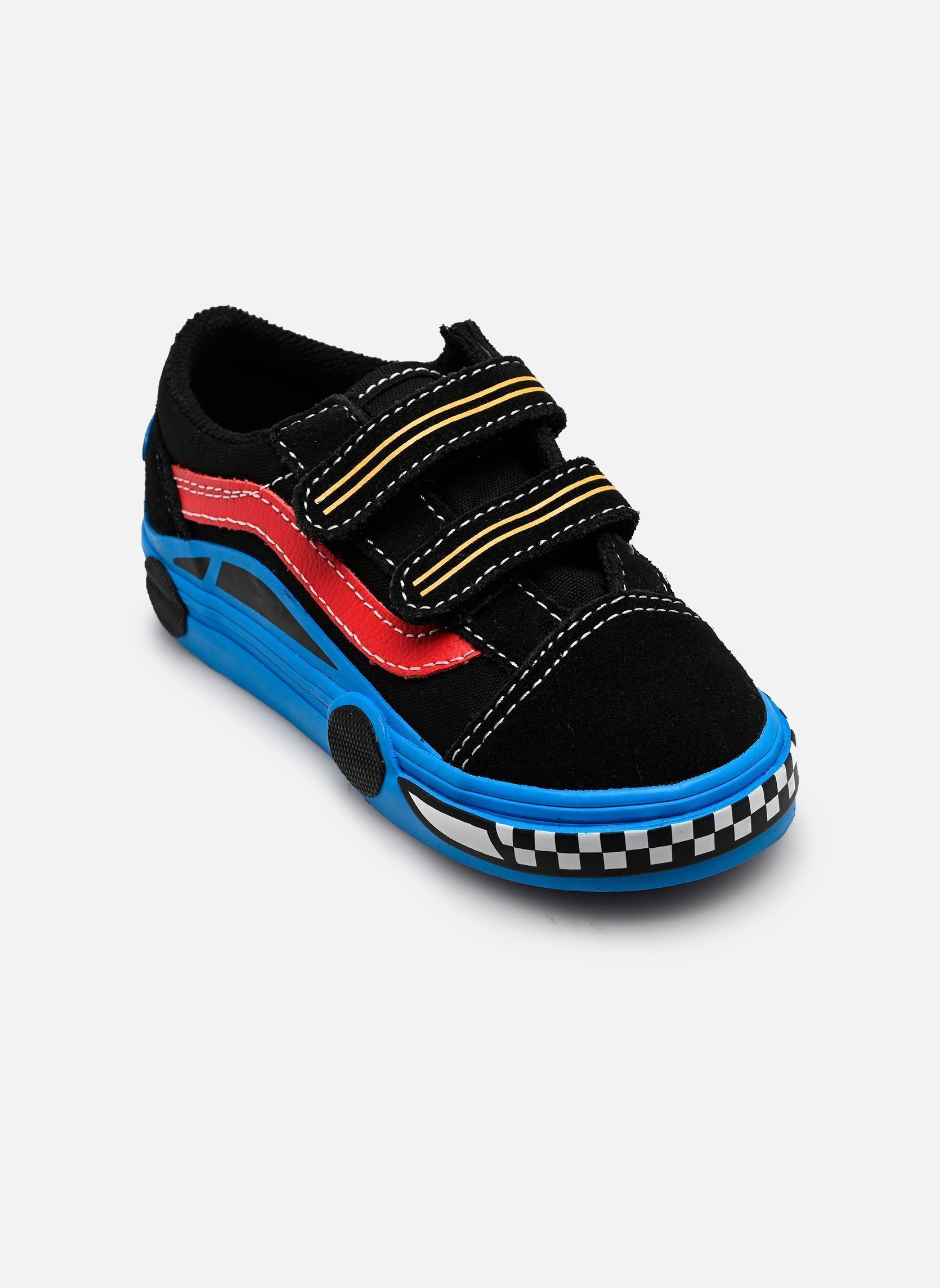 Niedrige Sneaker Old Skool V Car jungen schwarz Vans Niedrige Sneaker Old Skool V Car jungen schwarz Y61 - BLACK/BLUE