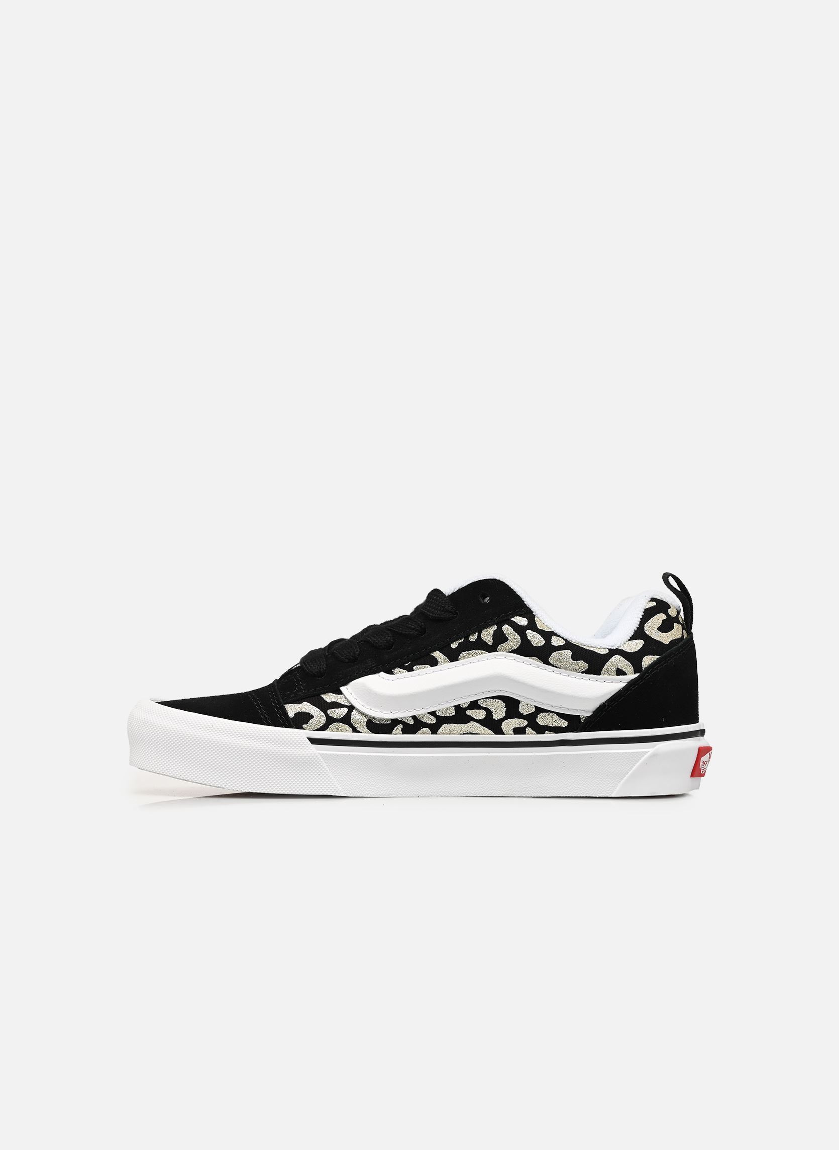 Niedrige Sneaker Knu Skool BB mädchen schwarz Vans Niedrige Sneaker Knu Skool BB mädchen schwarz BM8 - GLITTER LEOPARD BLACK