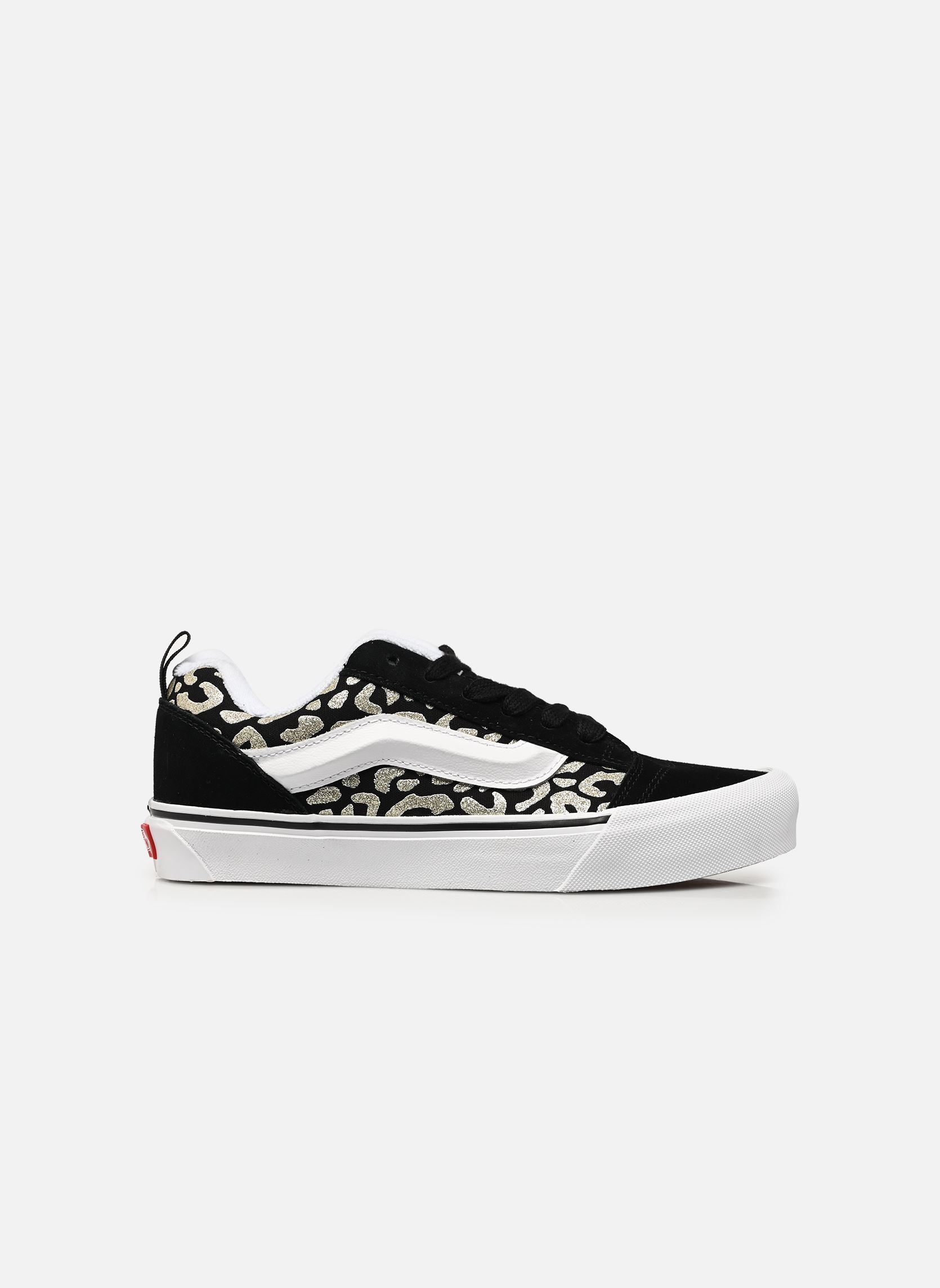 Niedrige Sneaker Knu Skool BB mädchen schwarz Vans Niedrige Sneaker Knu Skool BB mädchen schwarz BM8 - GLITTER LEOPARD BLACK