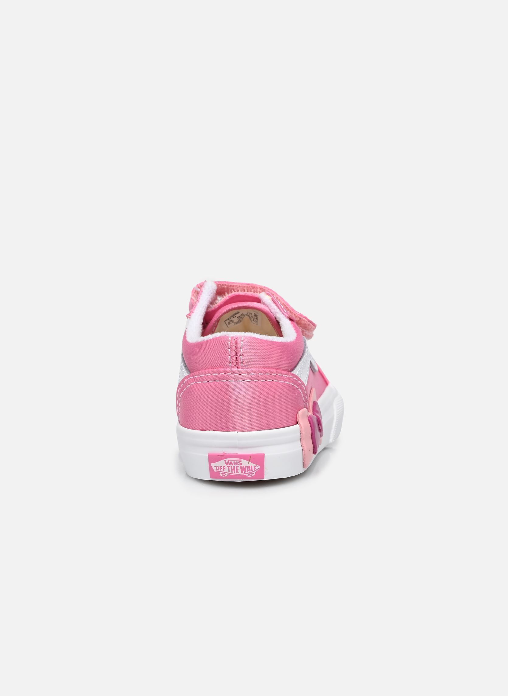 Baskets basses Old Skool V Bow fille rose Vans Baskets basses Old Skool V Bow fille rose FRQ - PINK FIZZ
